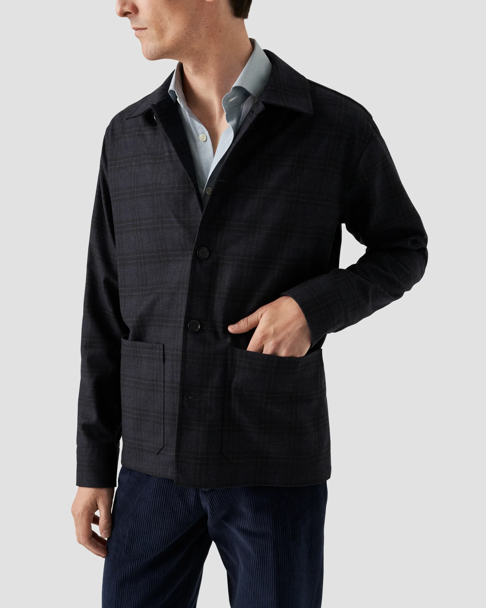 Eton - light blue flanell