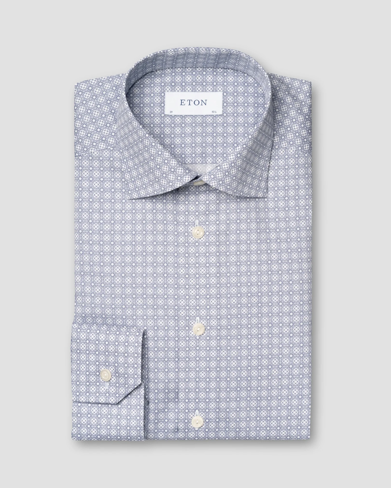 Eton - Mid blue Poplin Shirt