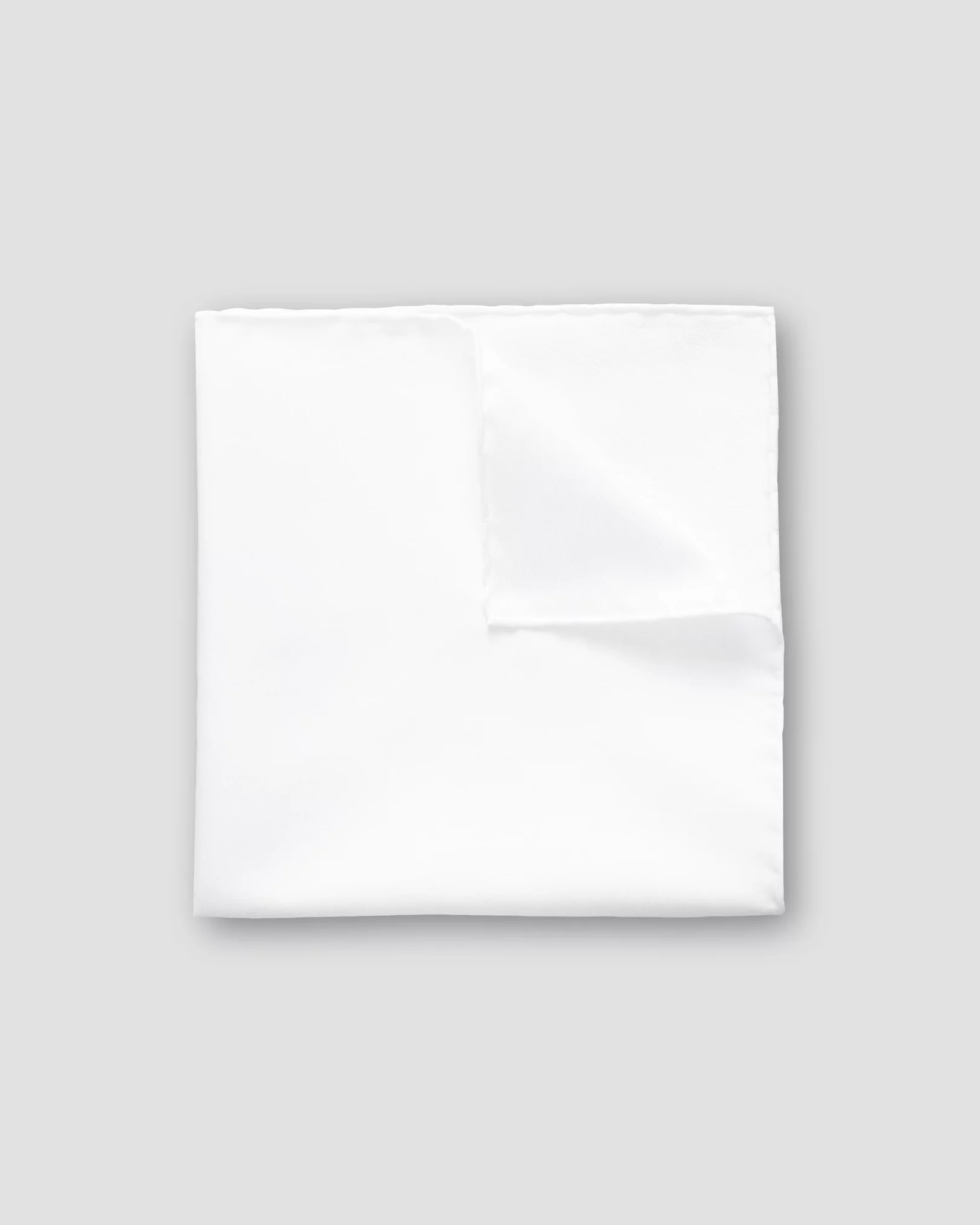 White Signature Twill Pocket Square