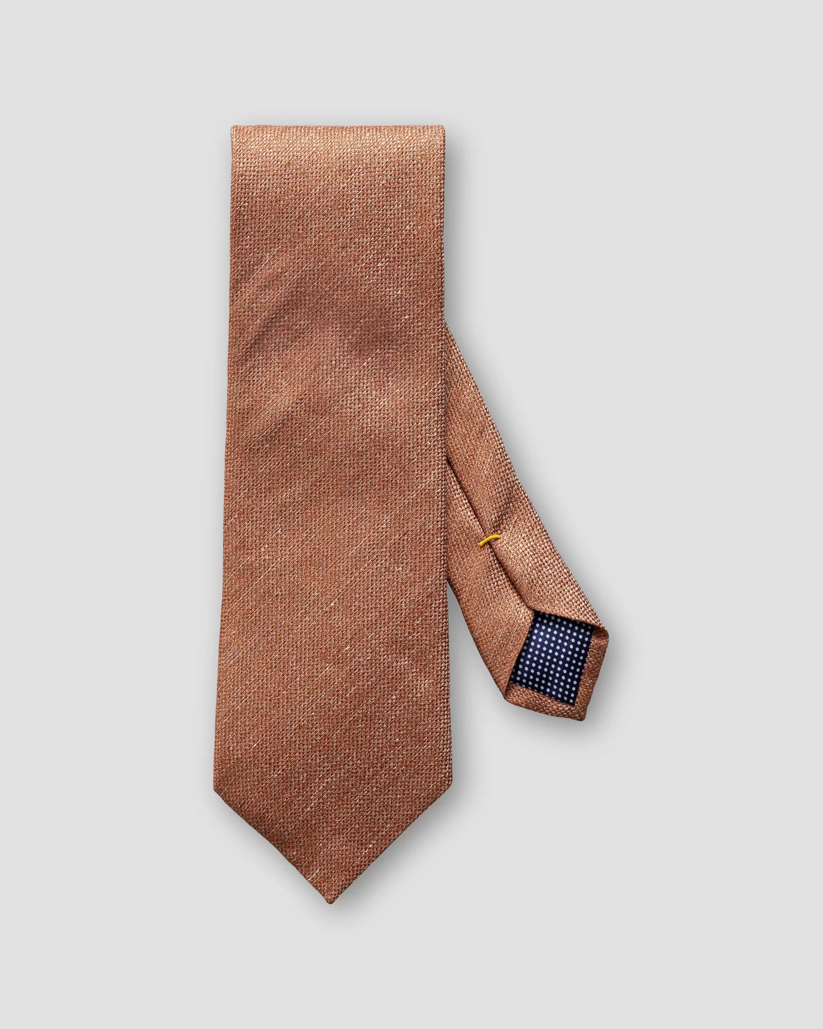 Eton - orange silk linen tie