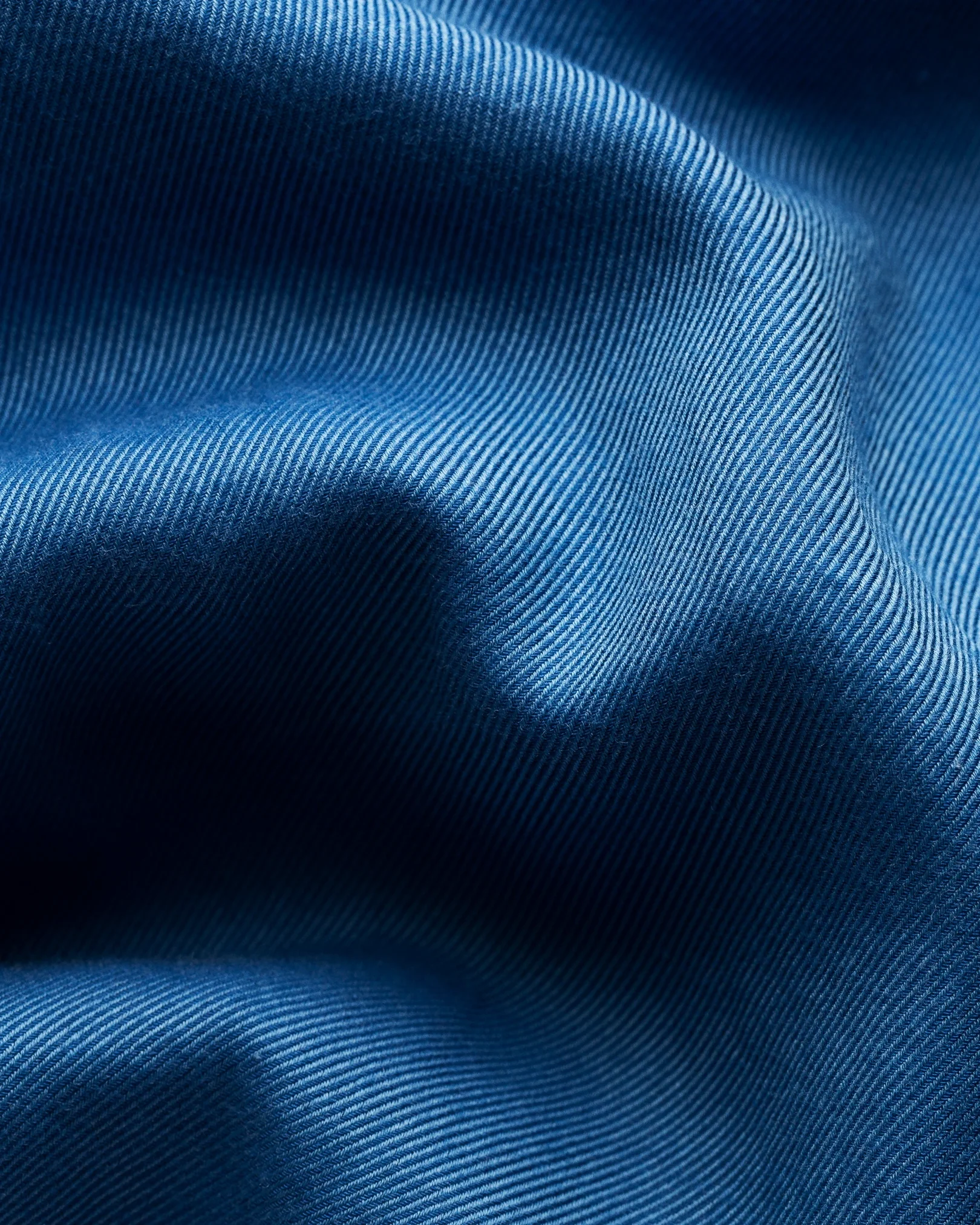 Eton - blue cotton tencel tm shirt