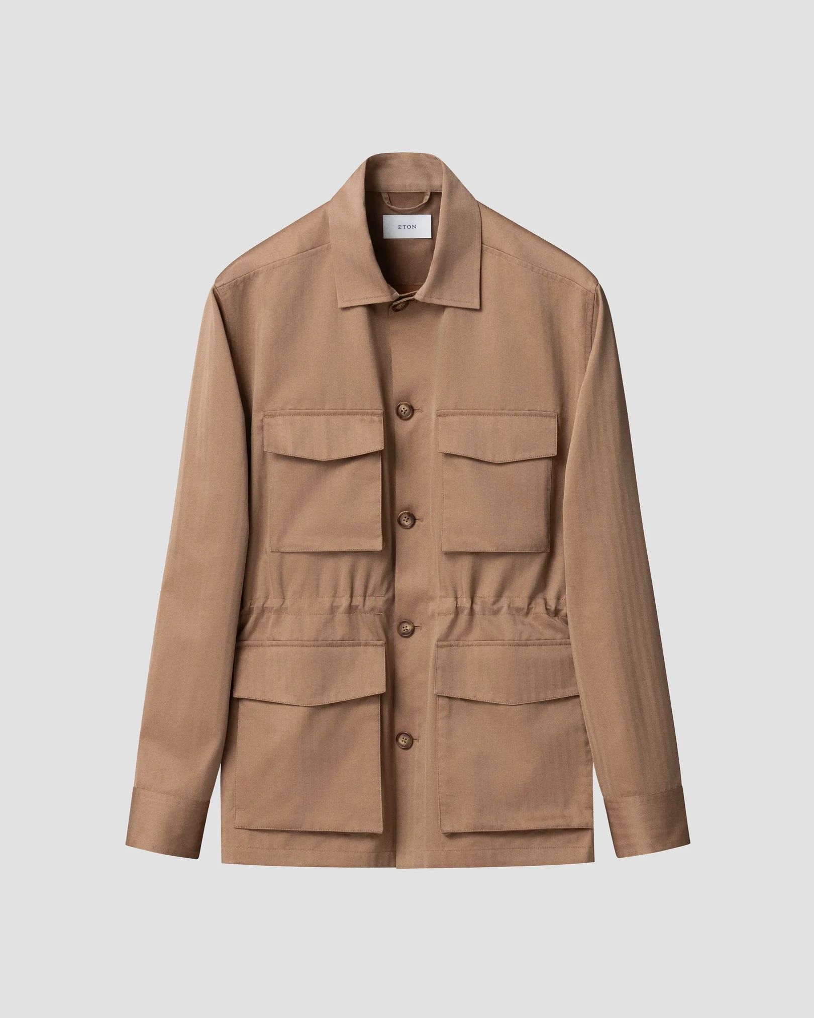 Eton - beige cotton solaro field jacket