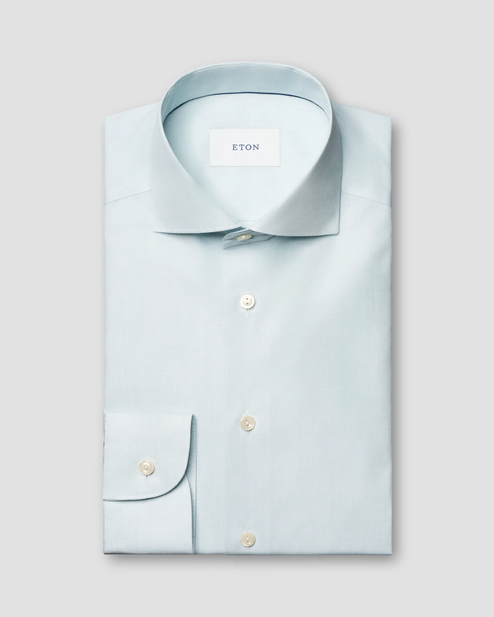 Eton - green end on end breeze poplin