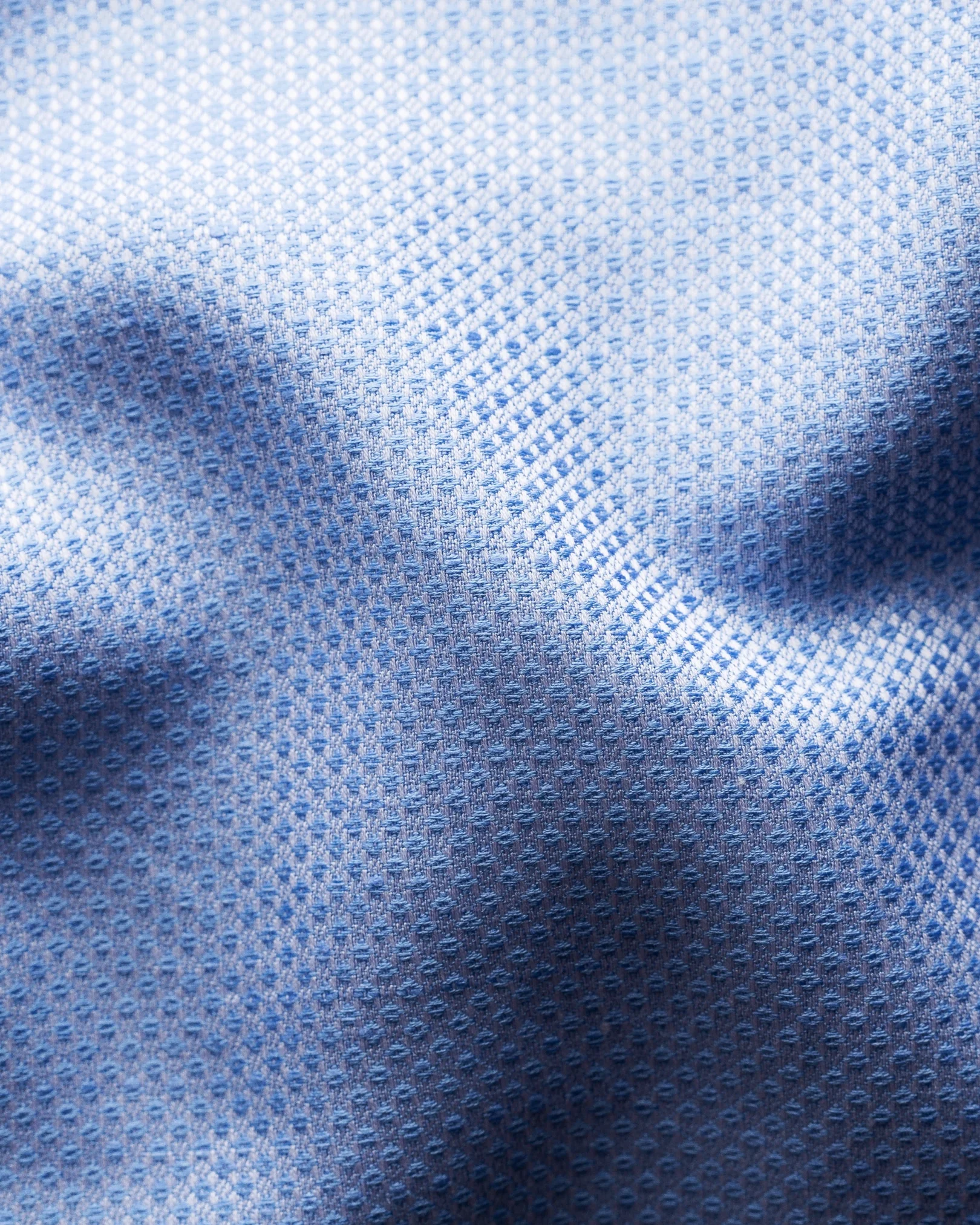 Eton - blue cotton linen shirt