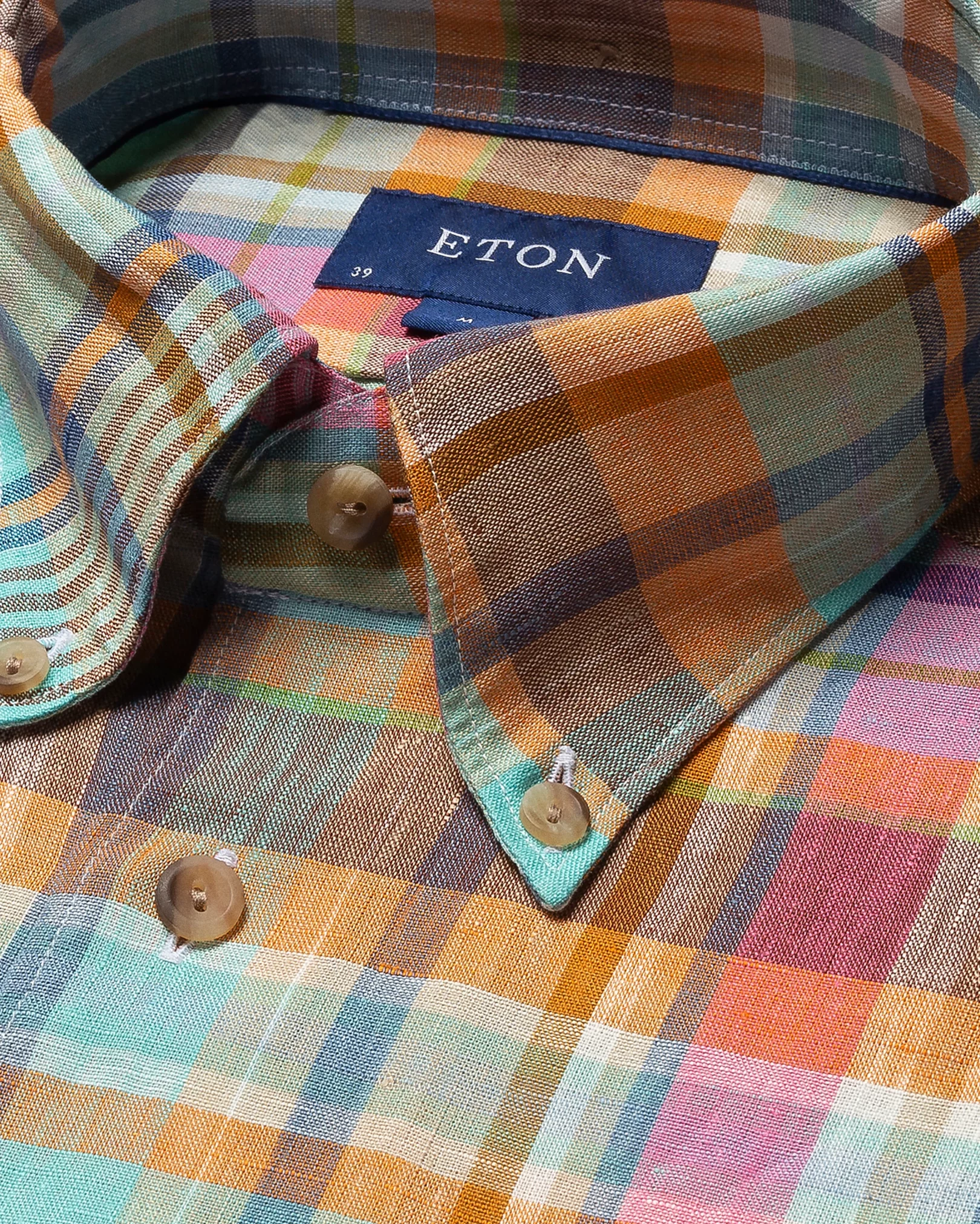 Eton - multi colored linen shirt