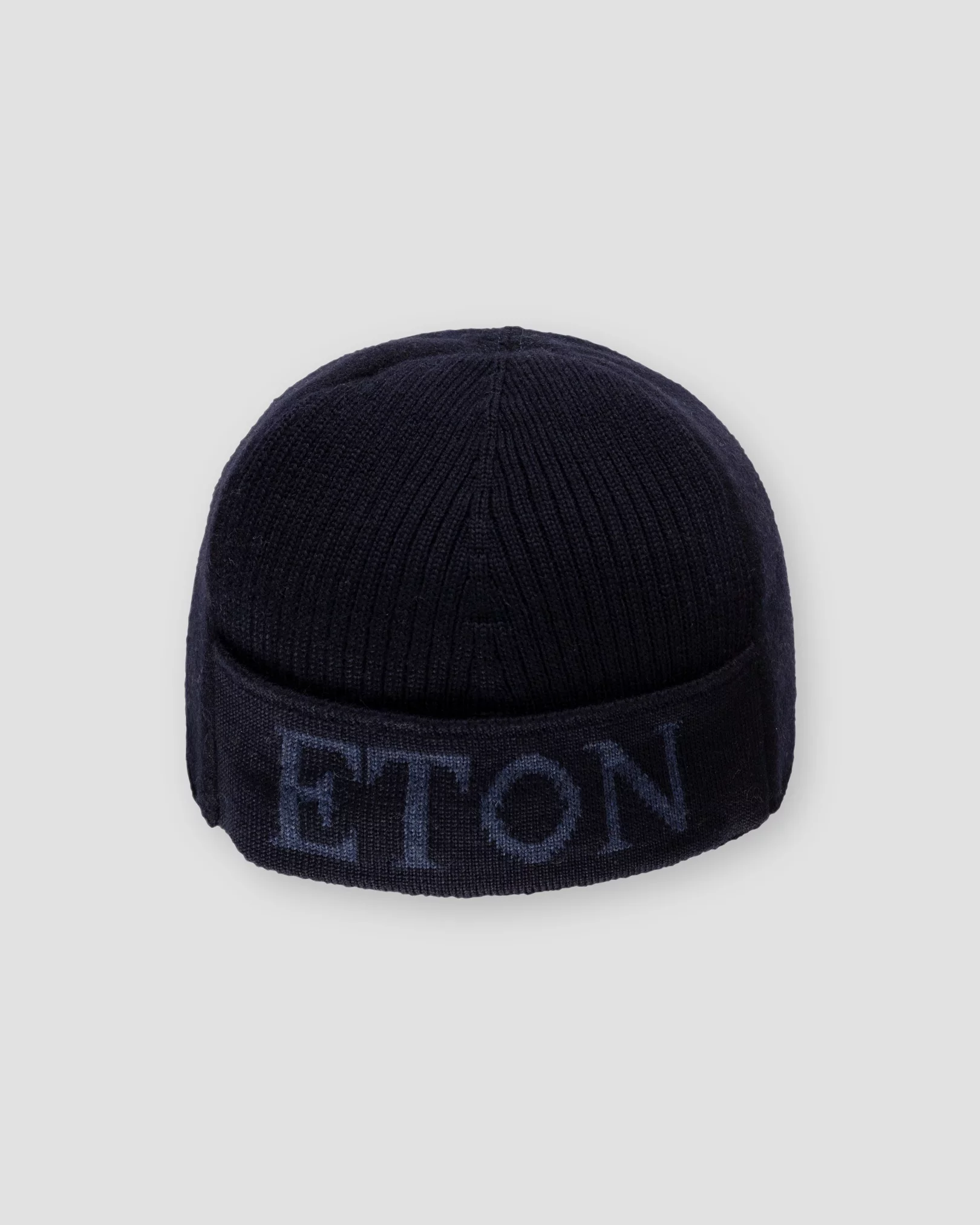 Eton - navy flannel logo baseball cap