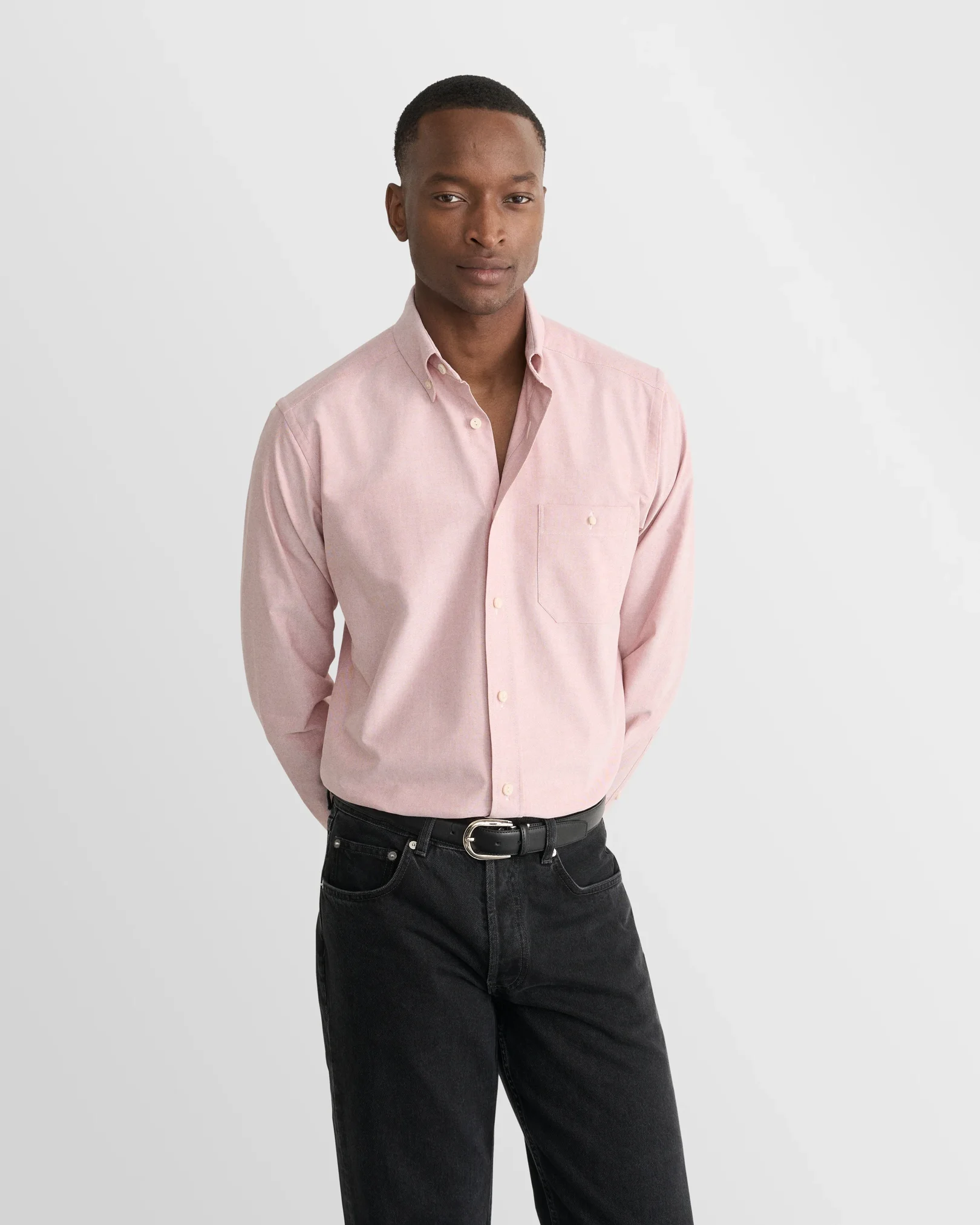 Eton - orange solid oxford shirt