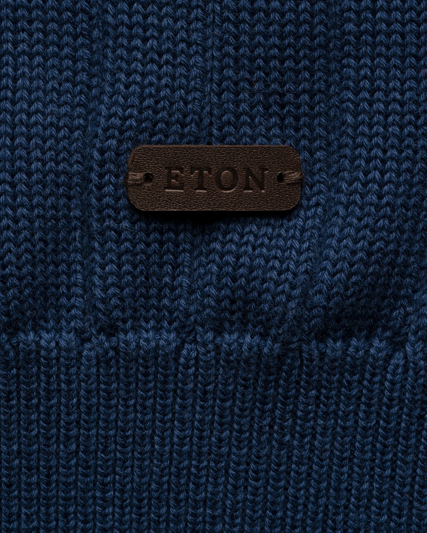 Eton - Cotton Structure Knit Crew Neck