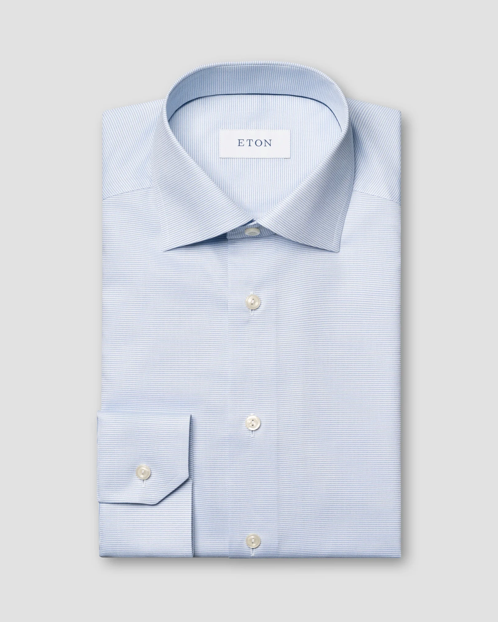 Eton - solid blue signature oxford