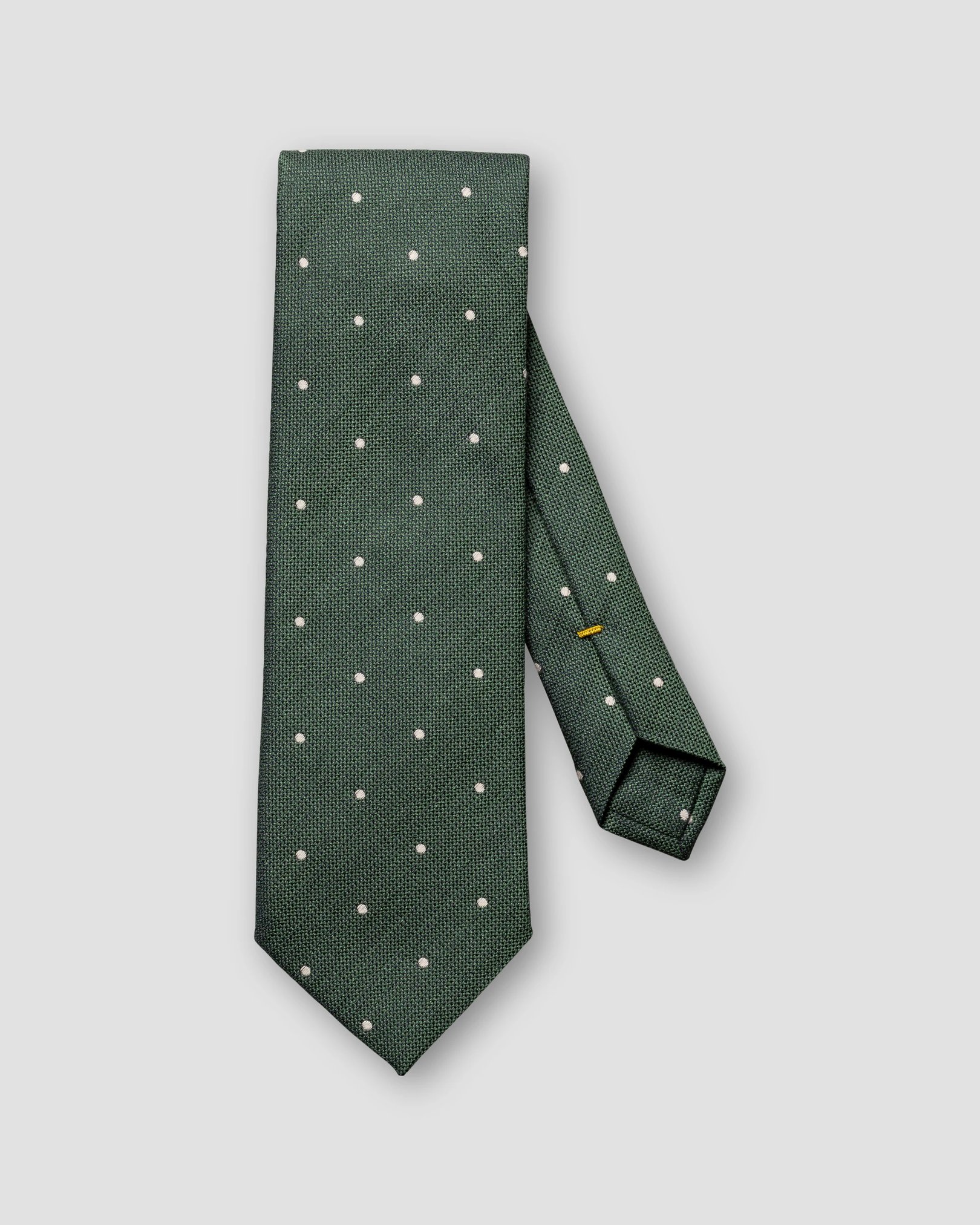 Eton - green polka dot silk cotton tie