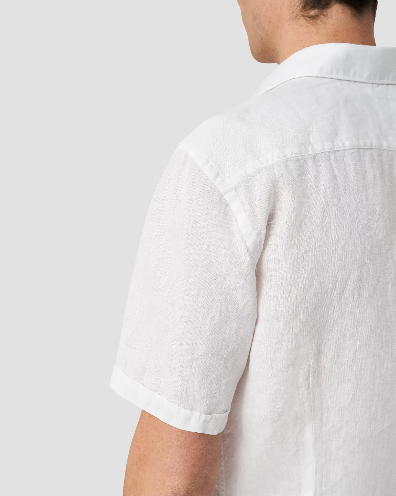 Eton - White Linen Shirt - Short Sleeve