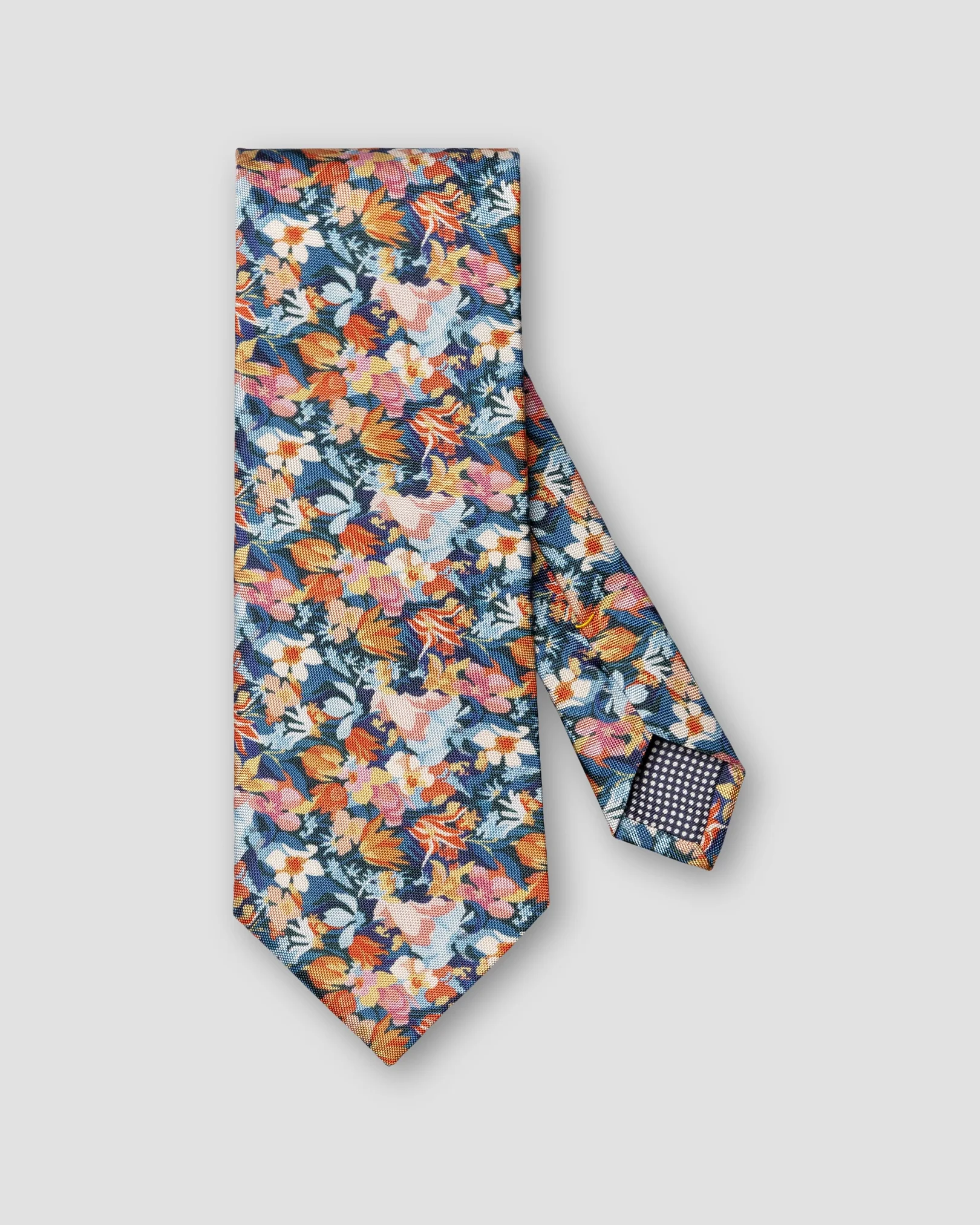Eton - floral oxford silk print tie