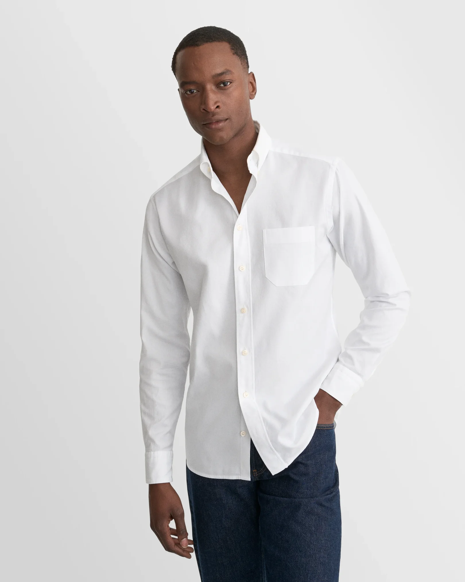 Eton - Solid Royal Oxford Shirt