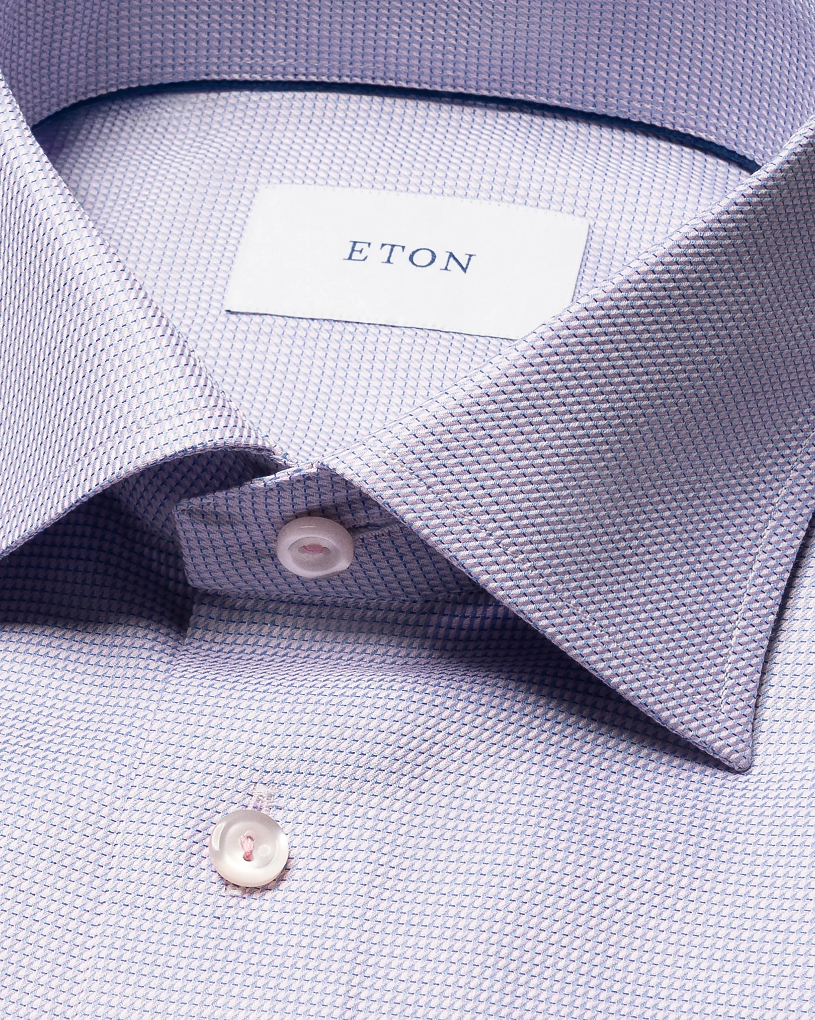 Eton - pink semi solid signature twill shirt