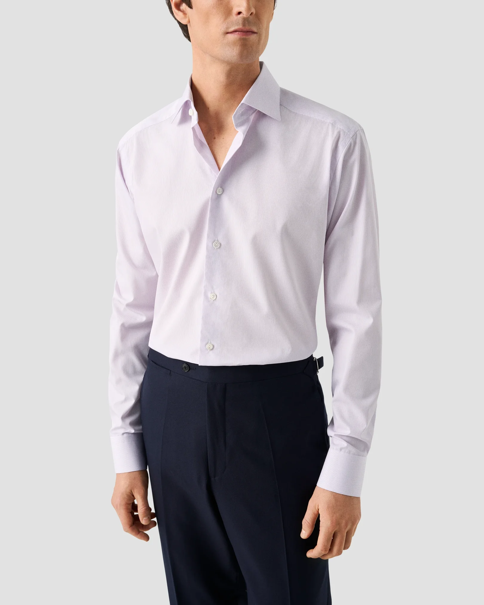 Eton - Chemise rayée Supima 120