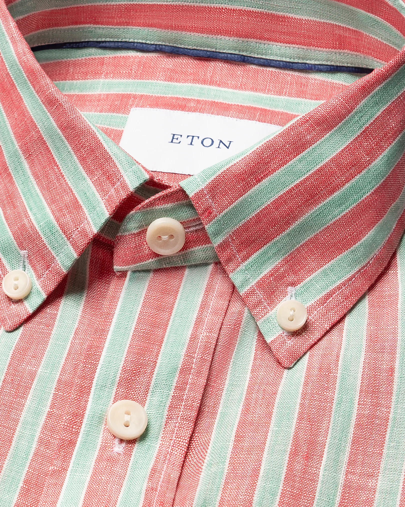 Eton - multi striped linen shirt