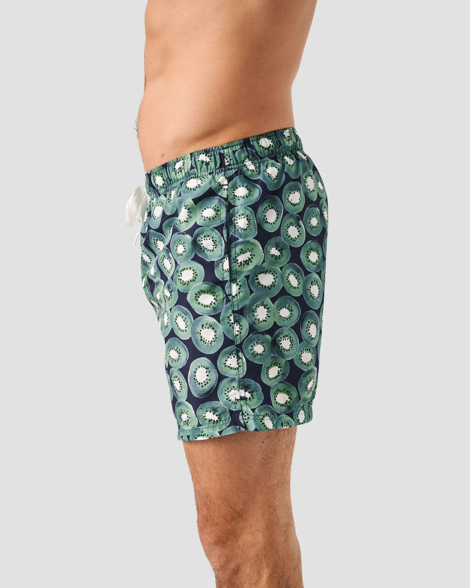 Eton - Green Kiwi Print Swim Shorts