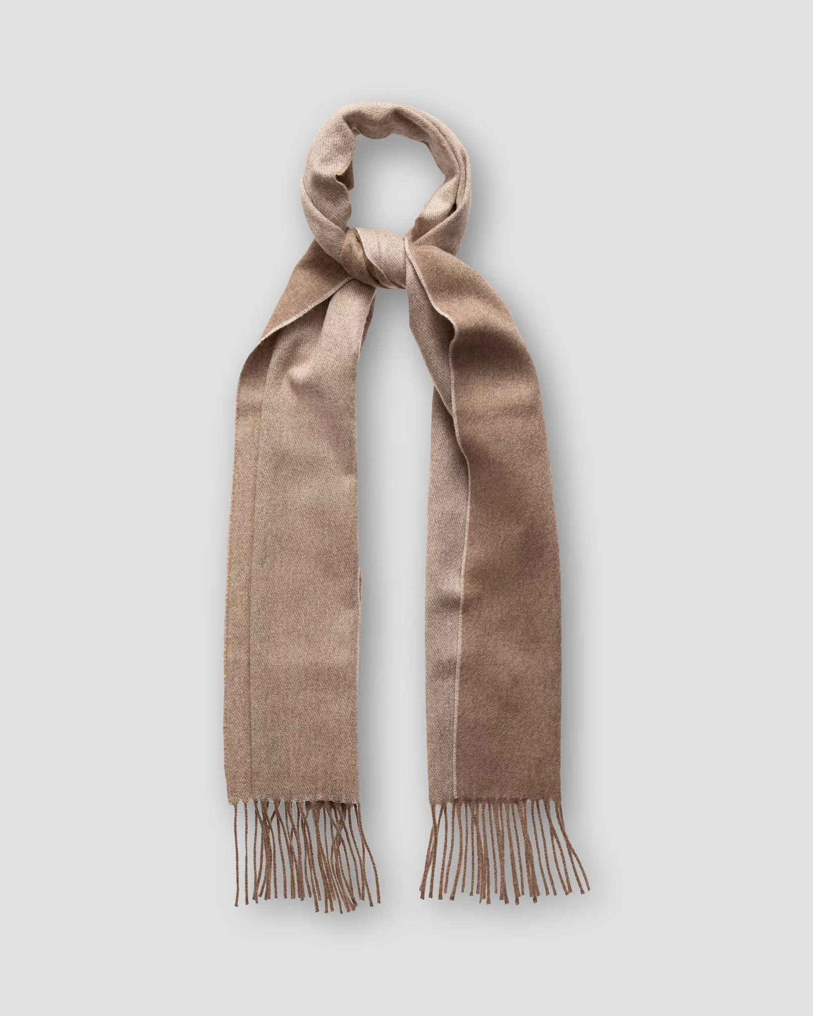 Eton - buff double sided luxury cashmere scarf