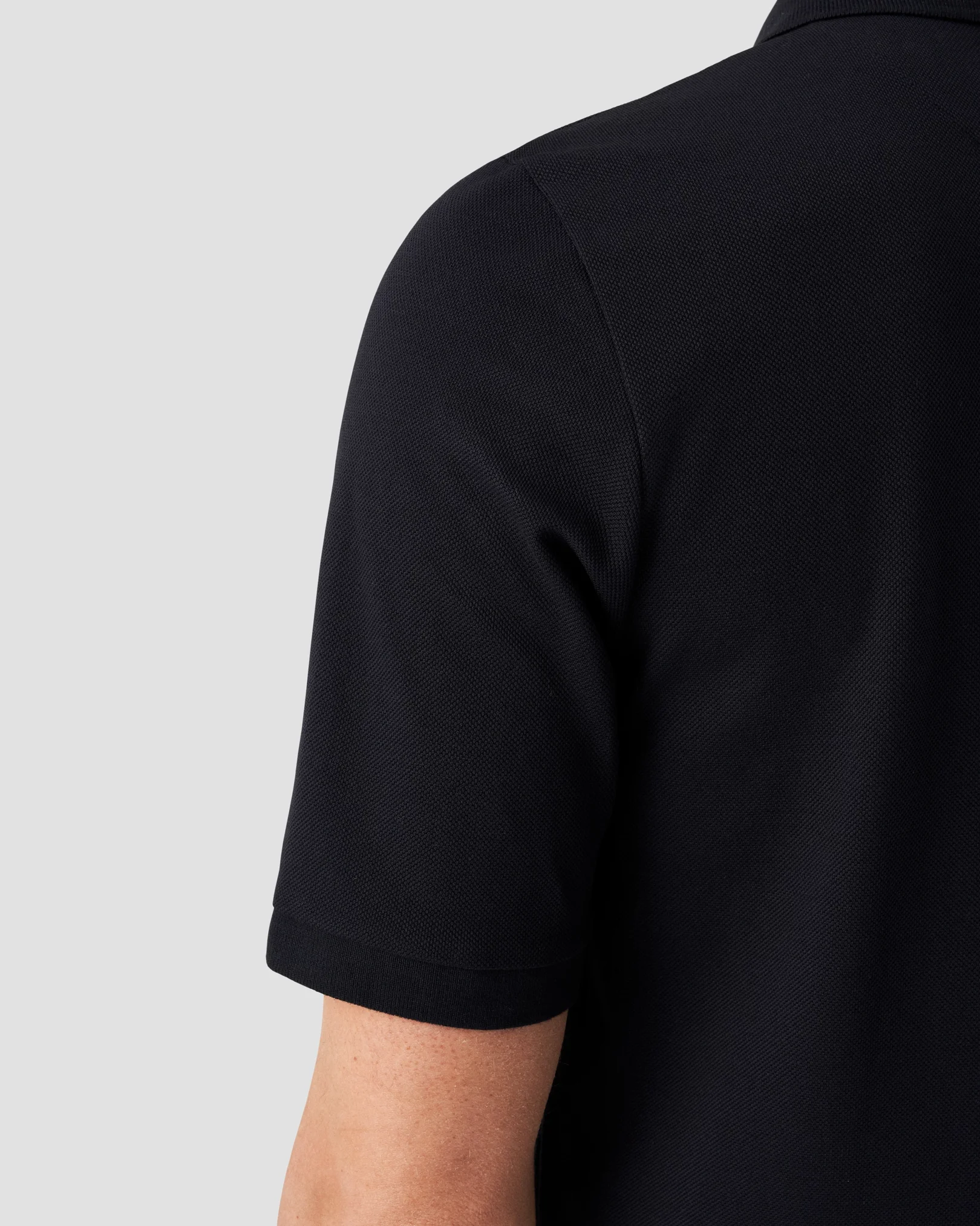 Eton - Navy Piqué Polo Shirt