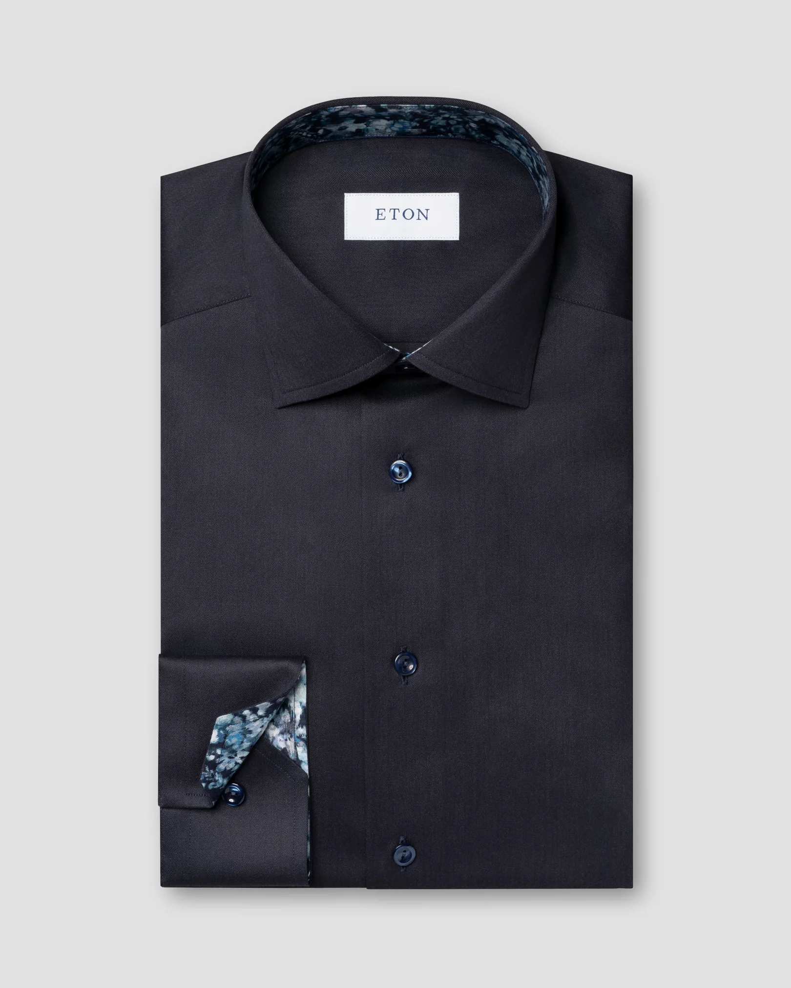 Eton - Floral Effect Signature Twill Shirt