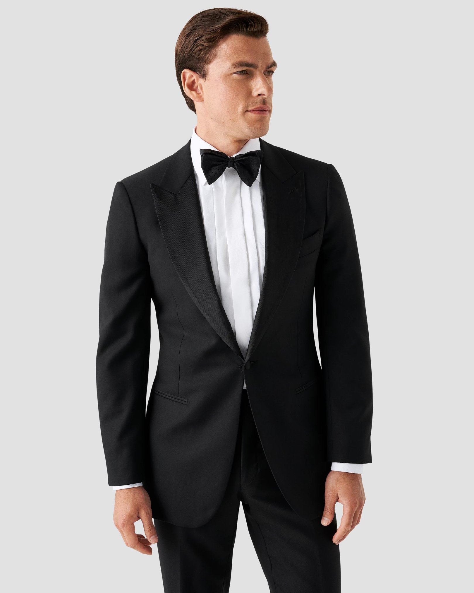 Eton - white textured twill moderate cutaway