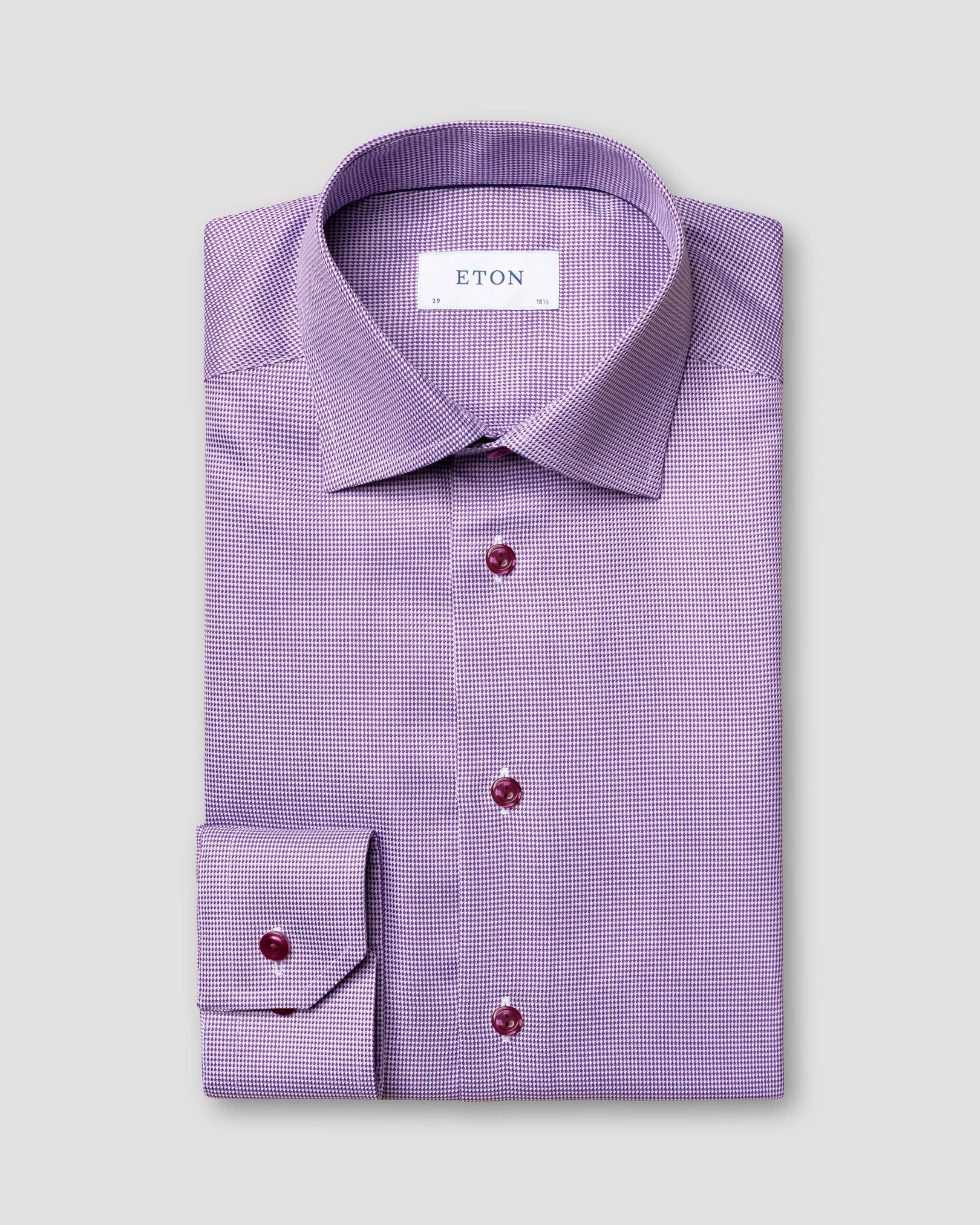 Eton - mid purple textured twill