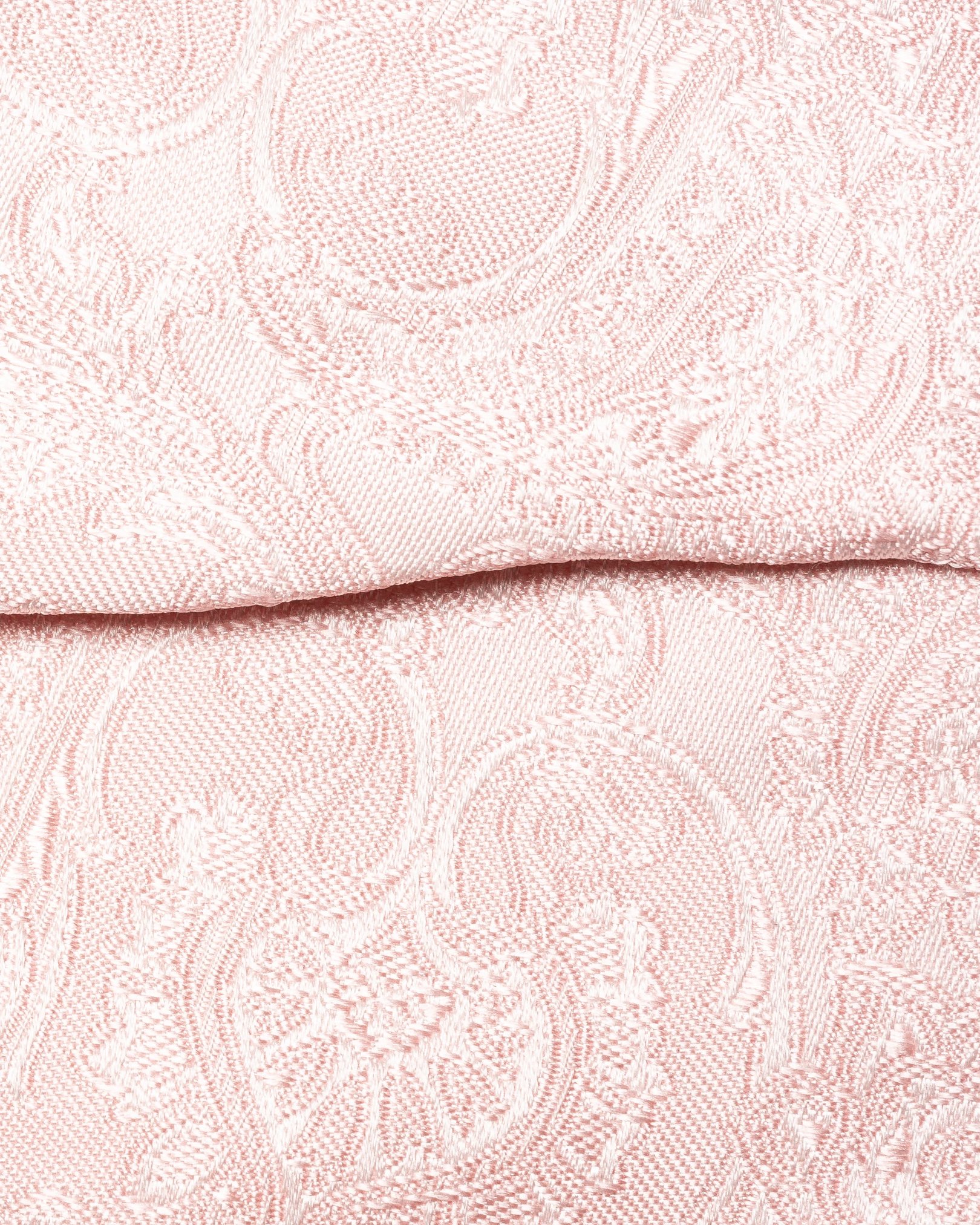 Eton - Pink Paisley Woven Silk Bow Tie - Self Tie