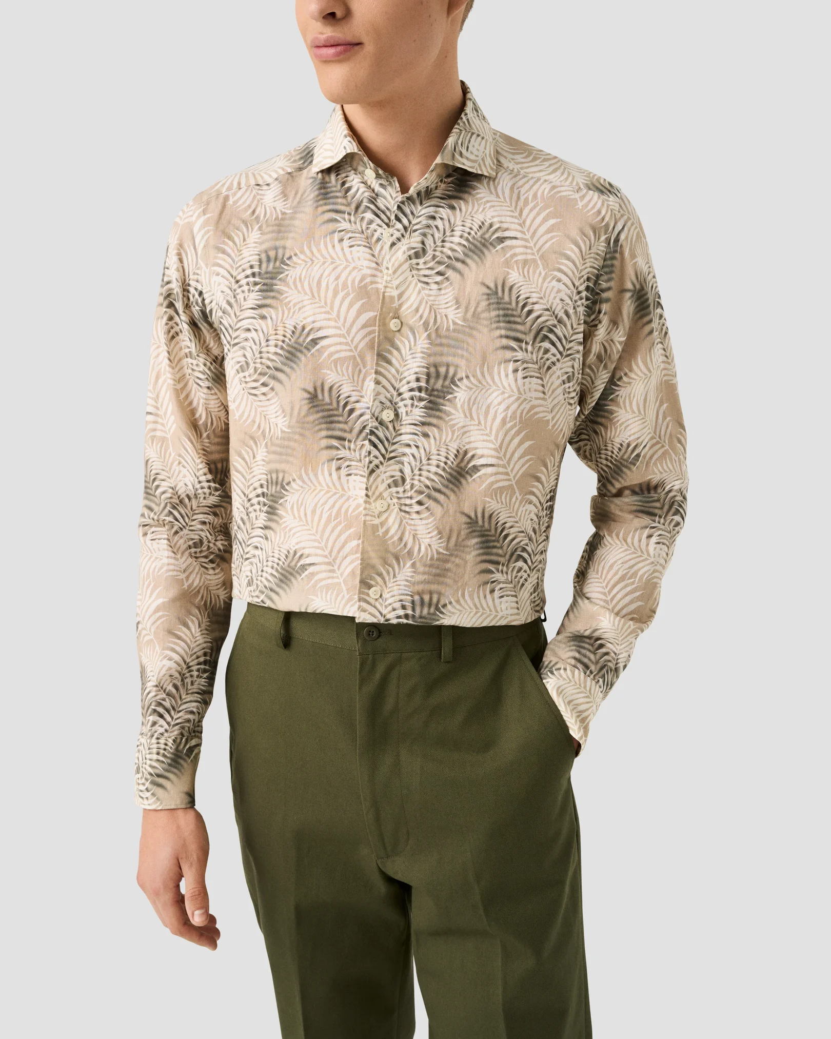 Eton - Motif Linen Shirt
