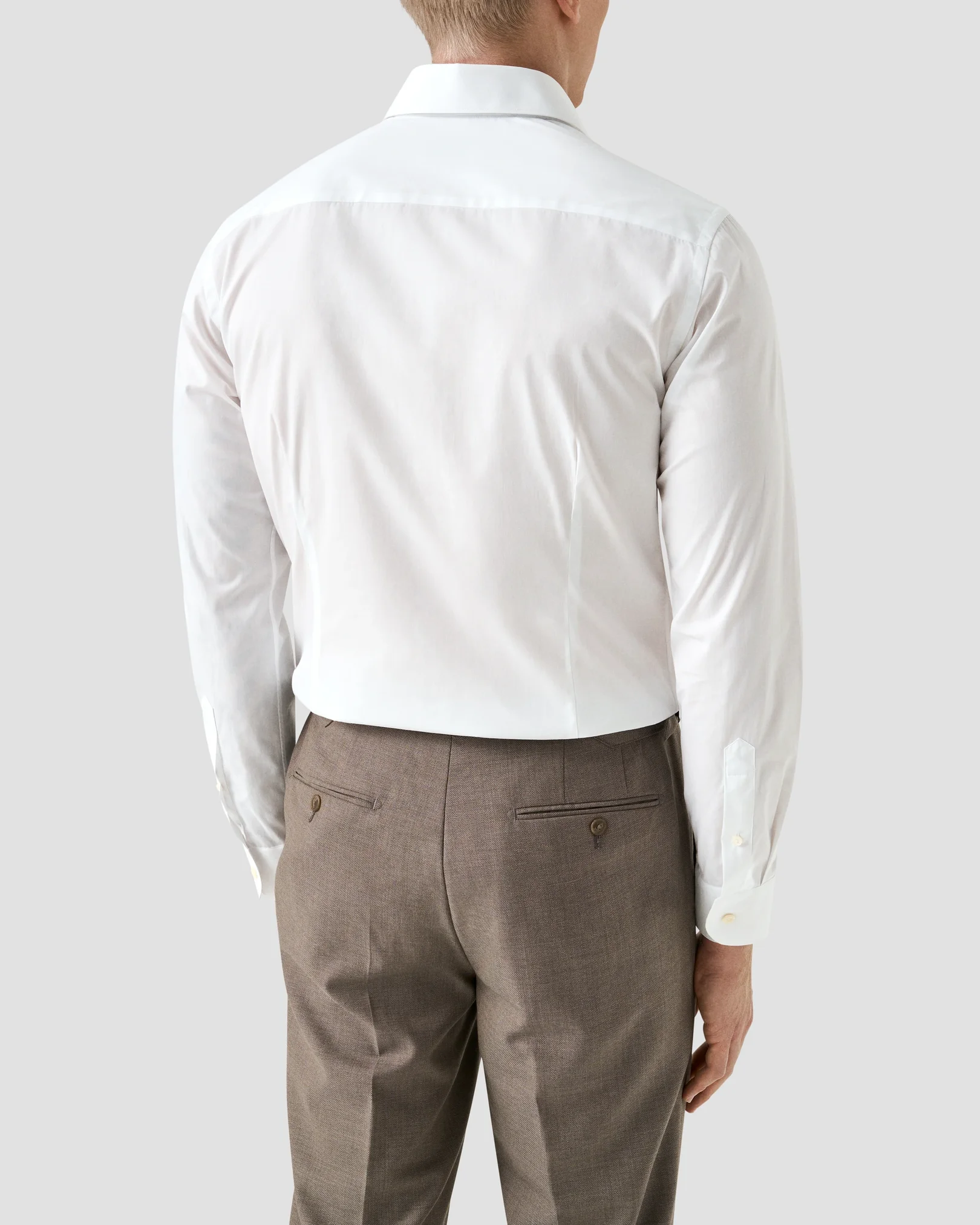Eton - white end on end breeze poplin shirt
