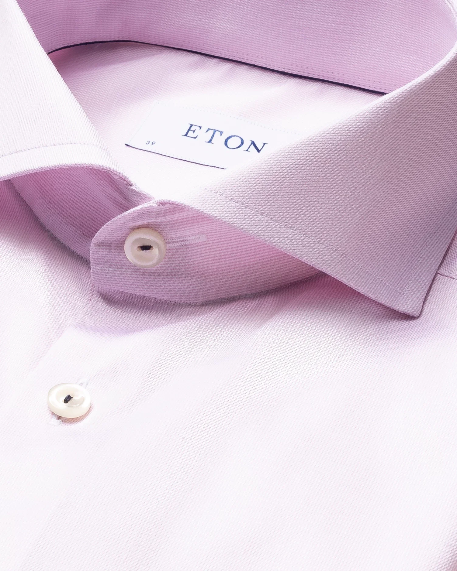 Eton - pink royal twill shirt extreme cut away
