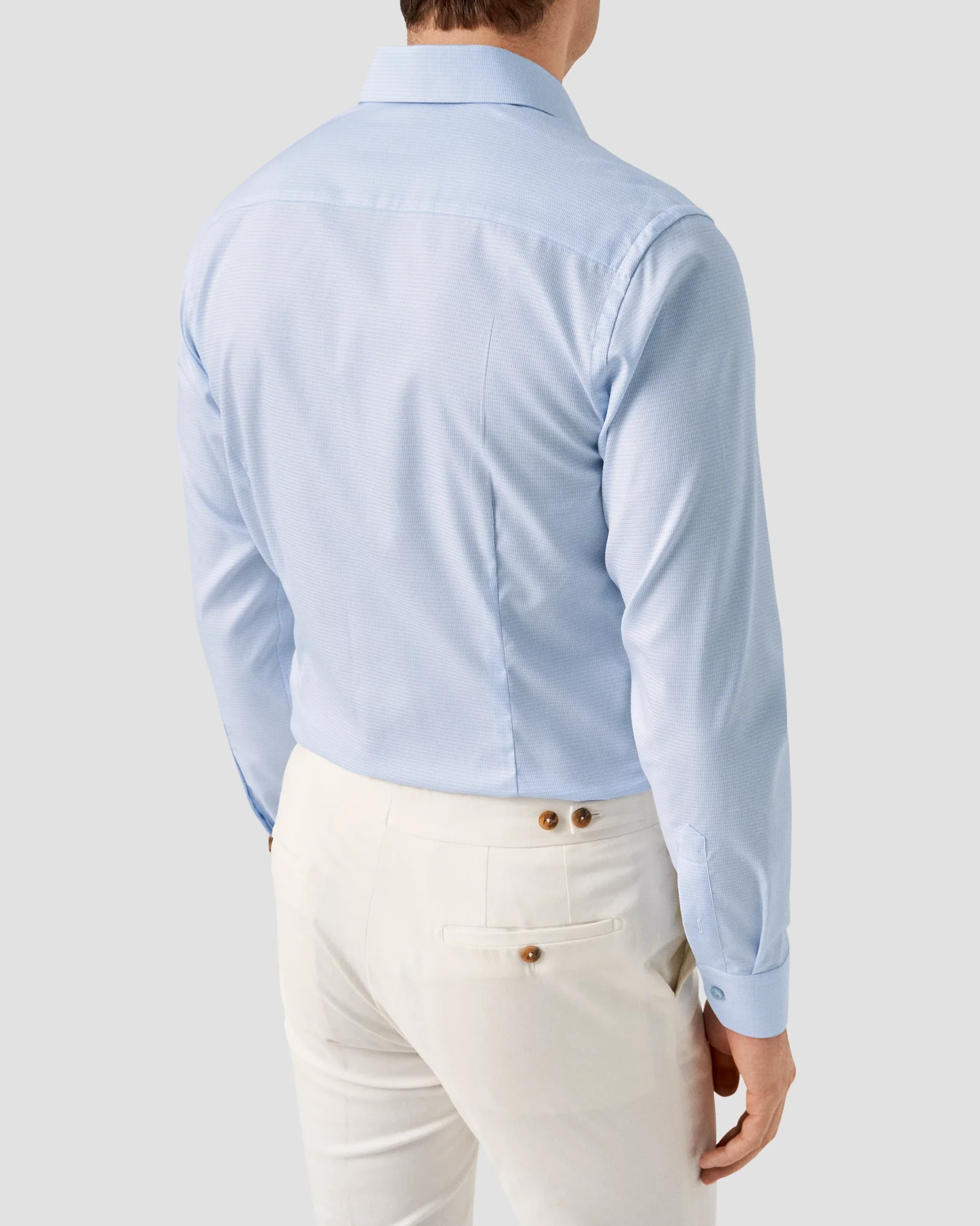 Eton - Semi Solid Supima 120 Piqué Shirt