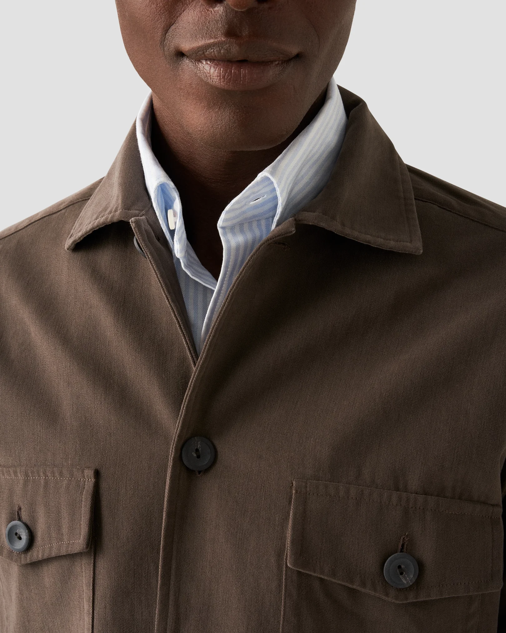 Eton - brown moleskin overshirt