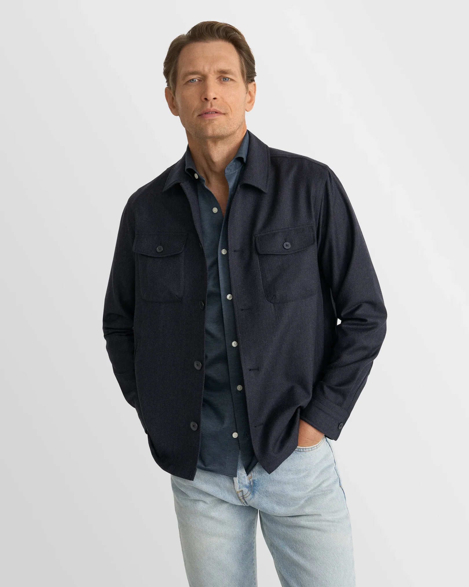 Eton - Filo di Scozia Jersey Shirt