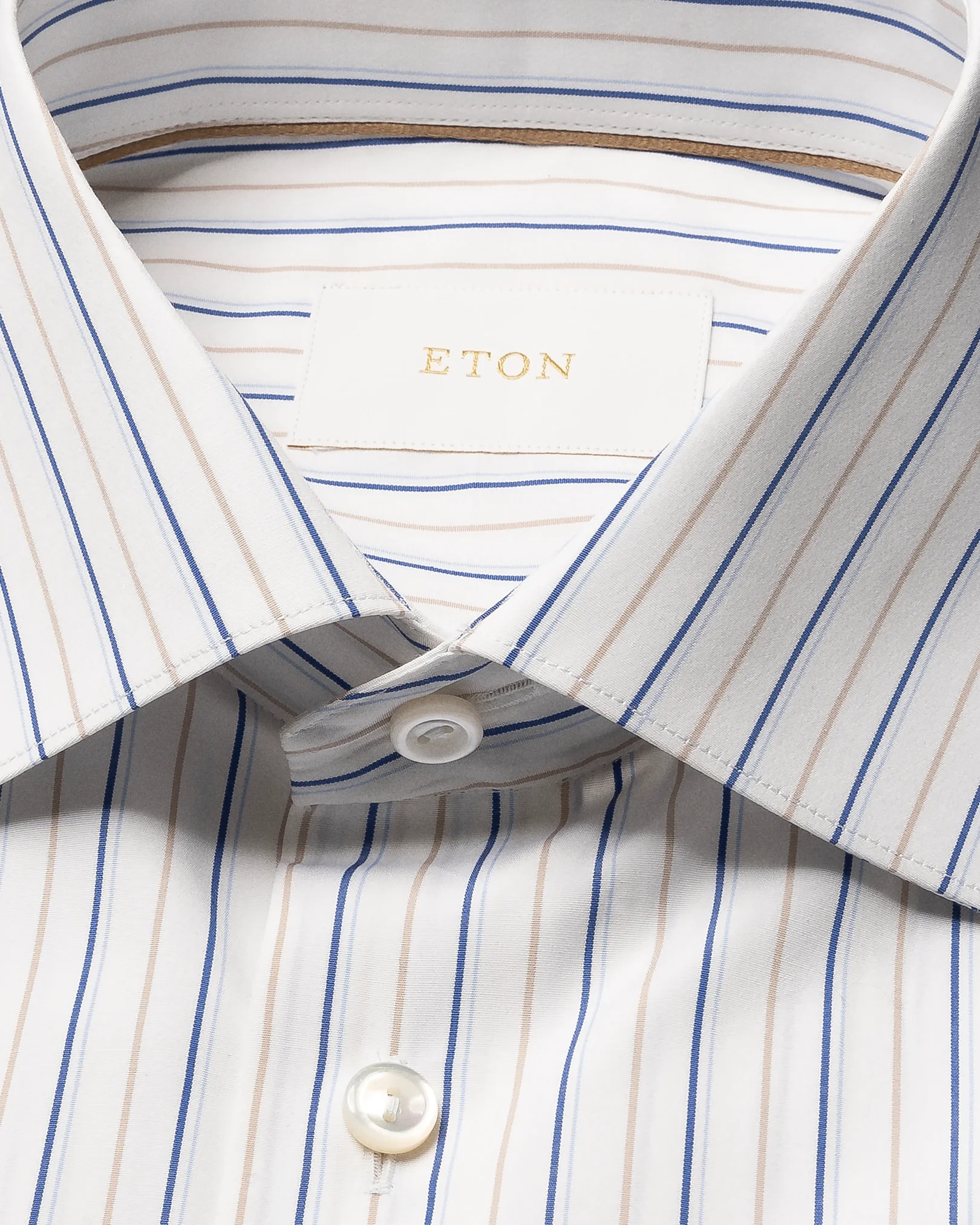 Eton - striped supima 120 shirt cut away