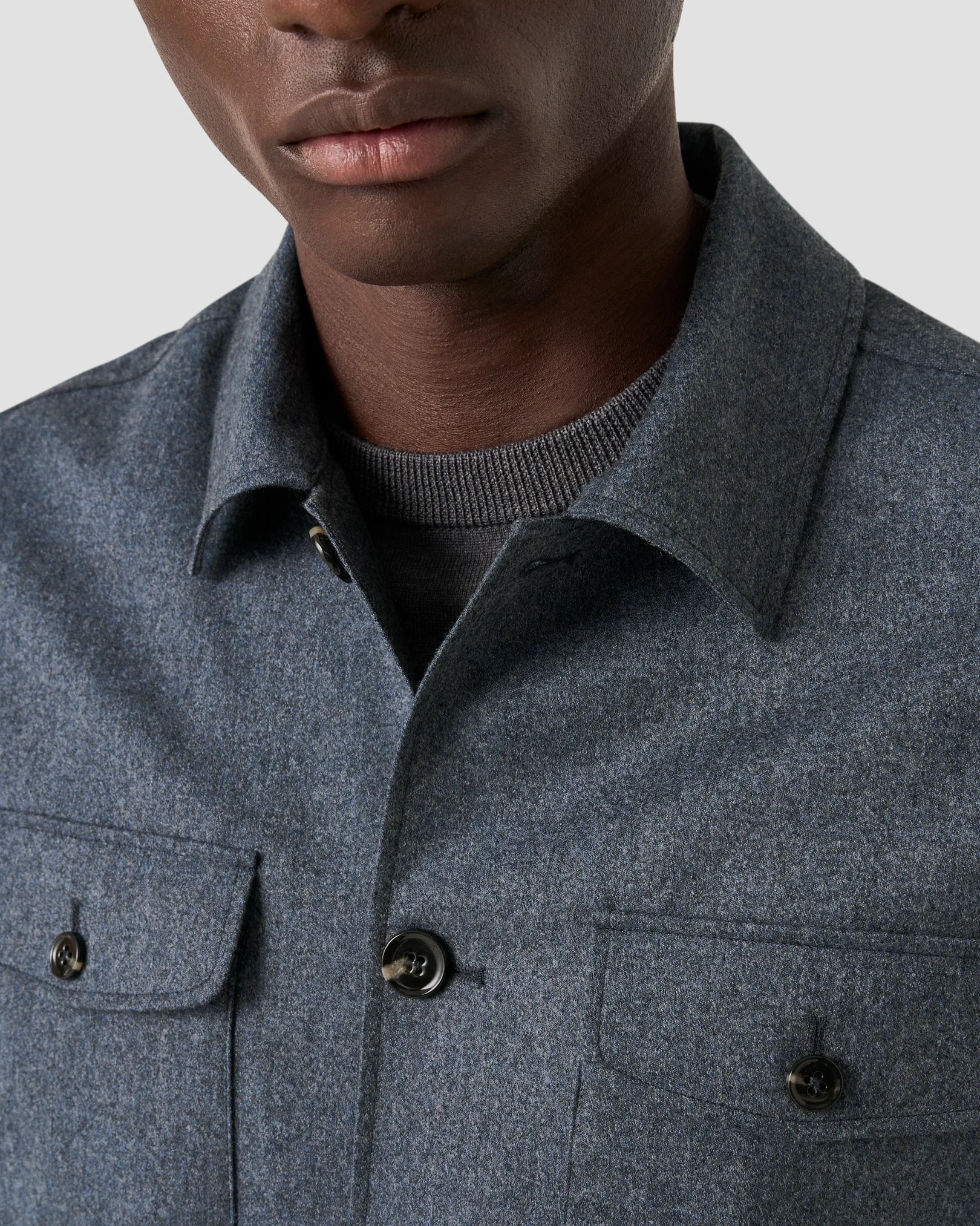 Eton - active wool four pocket overshirt