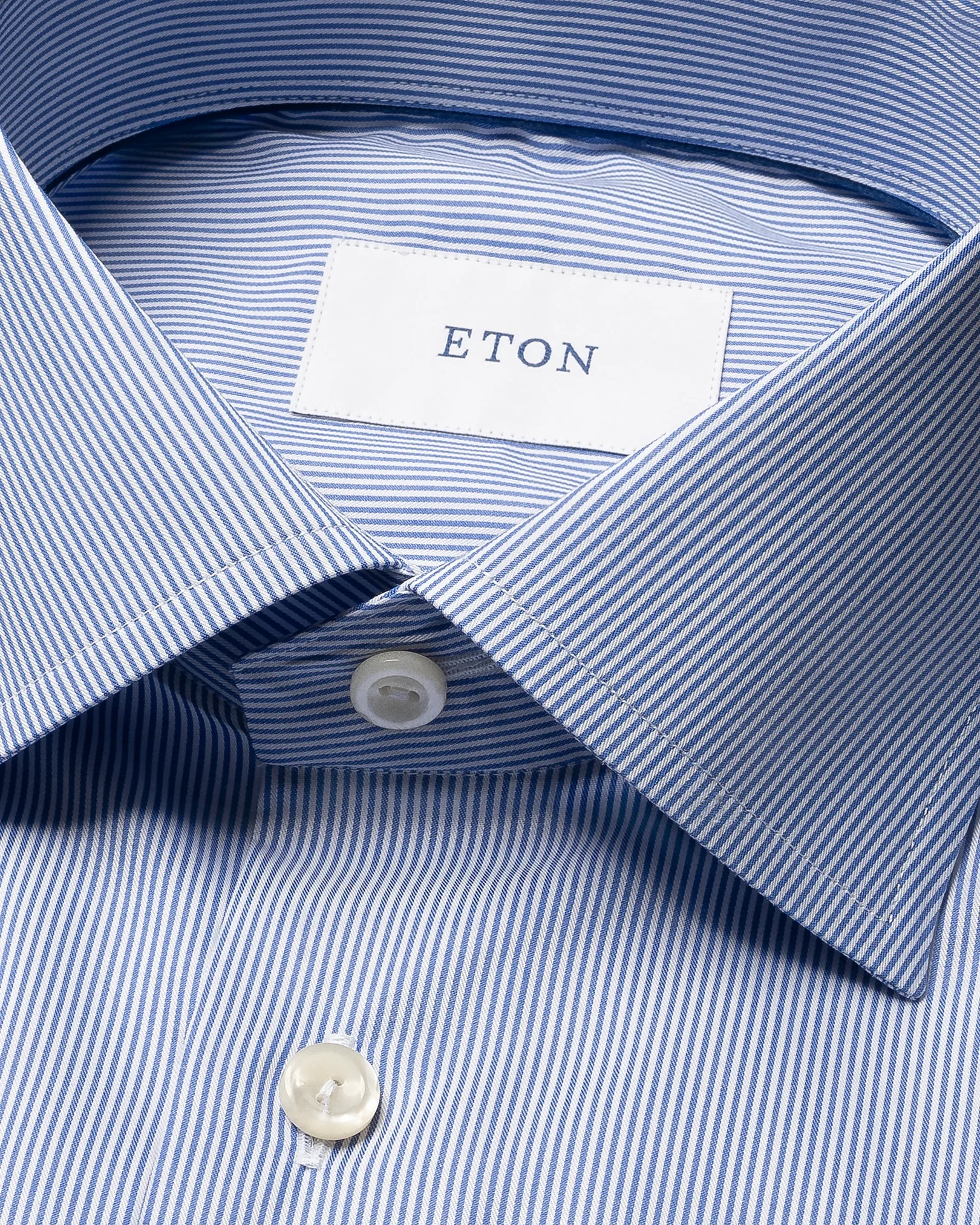 Eton - striped twill shirt s1