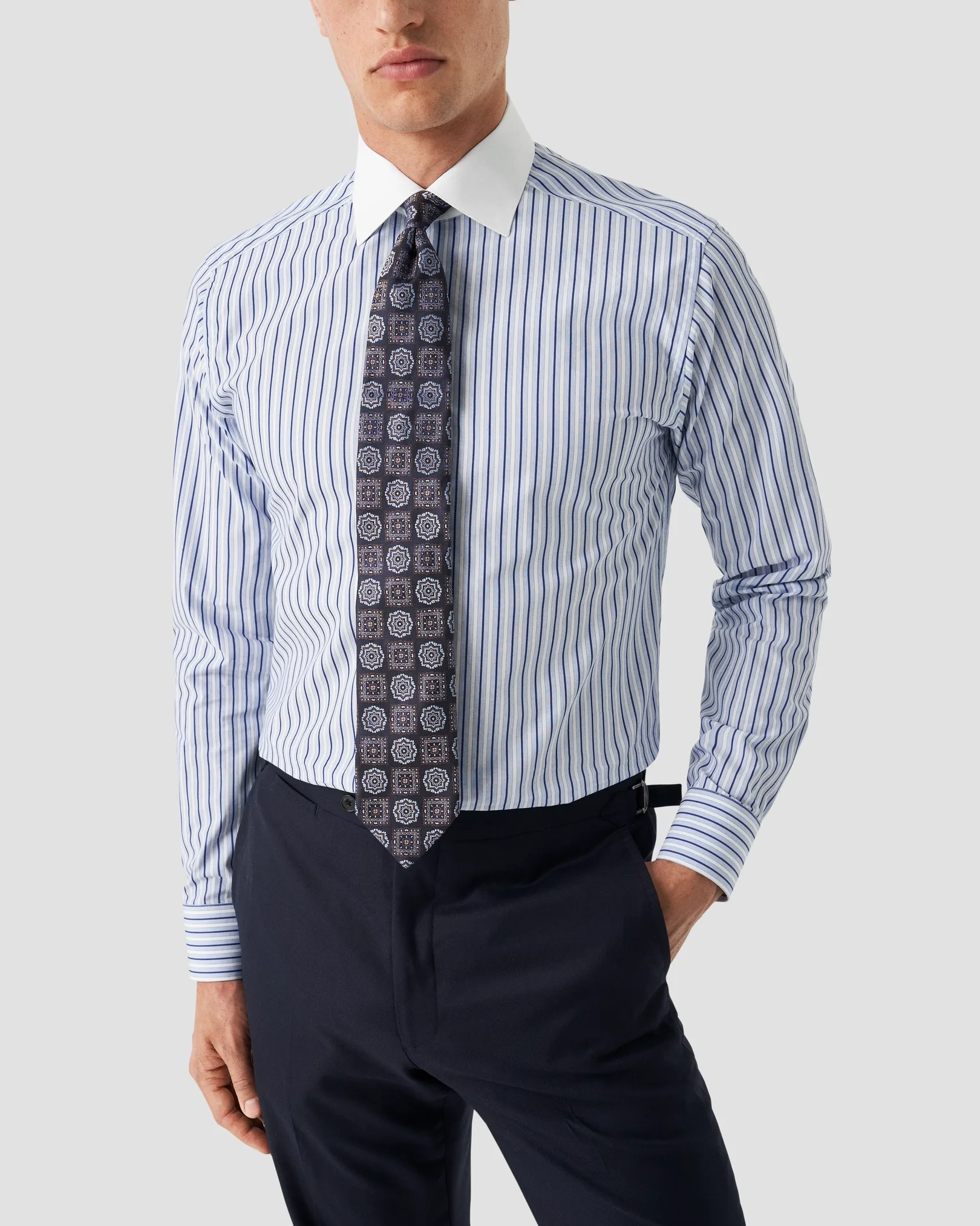 Eton - dark blue pique