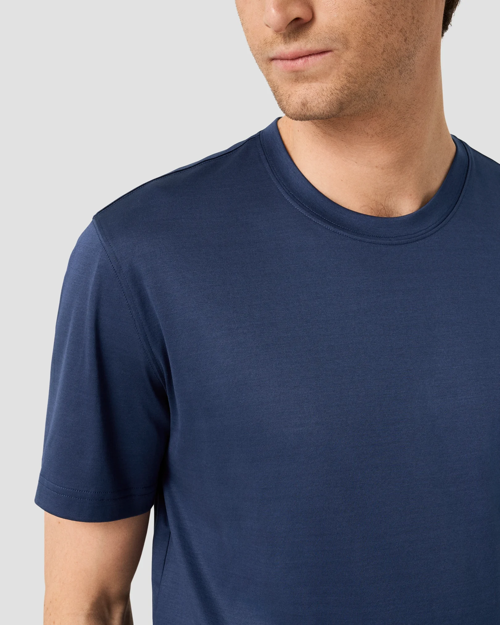 Eton - filo di scozia t shirt dark blue filo di scozia t shirt