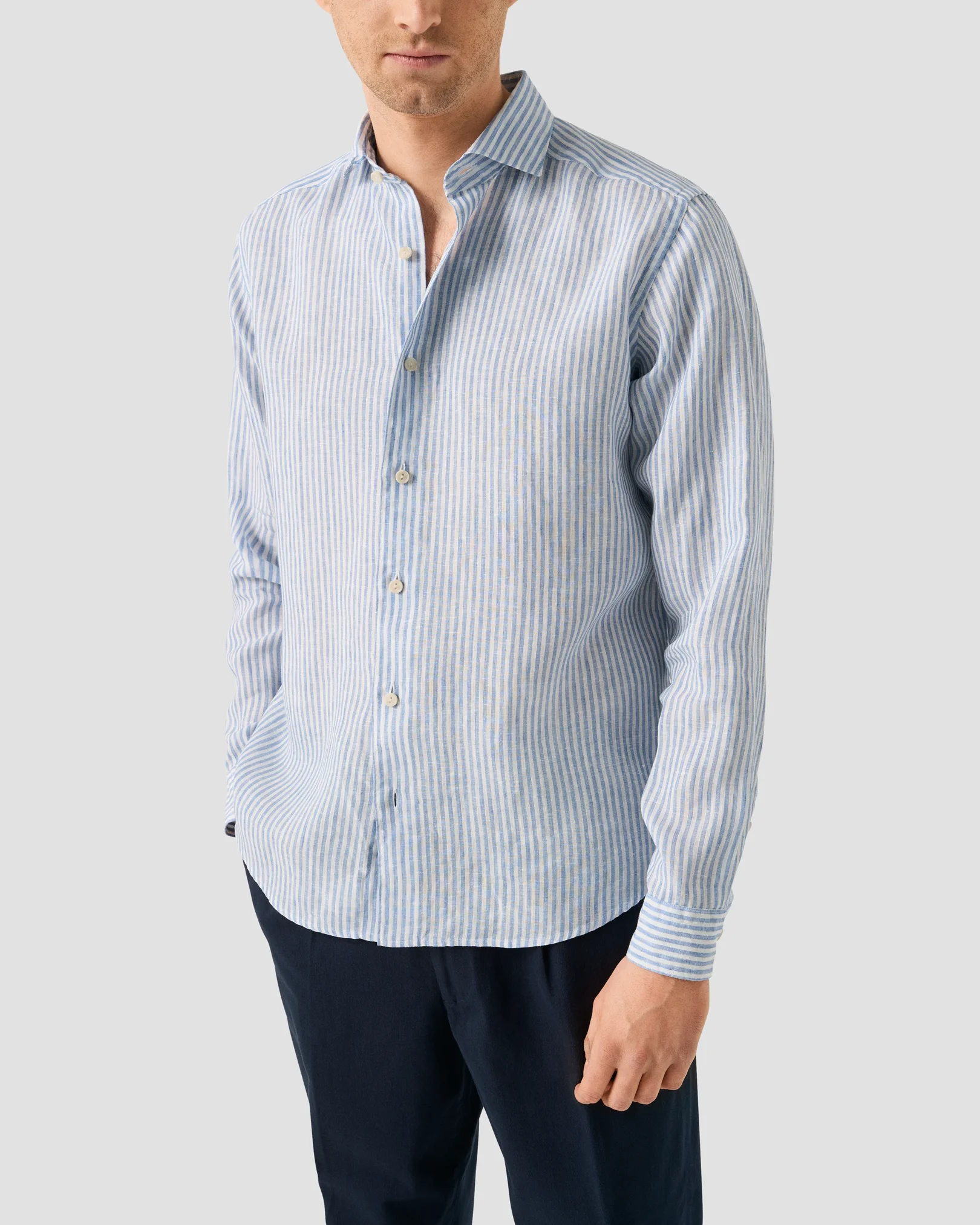 Eton - Striped Linen Shirt