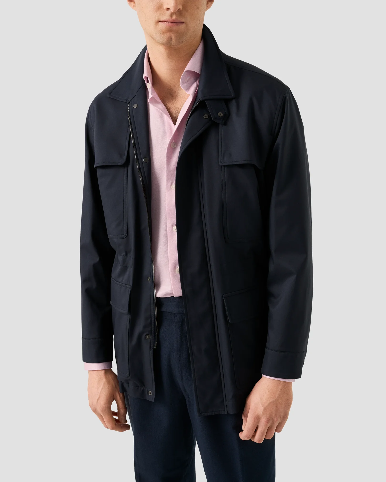 Eton - pink filo di scozia knit shirt 261