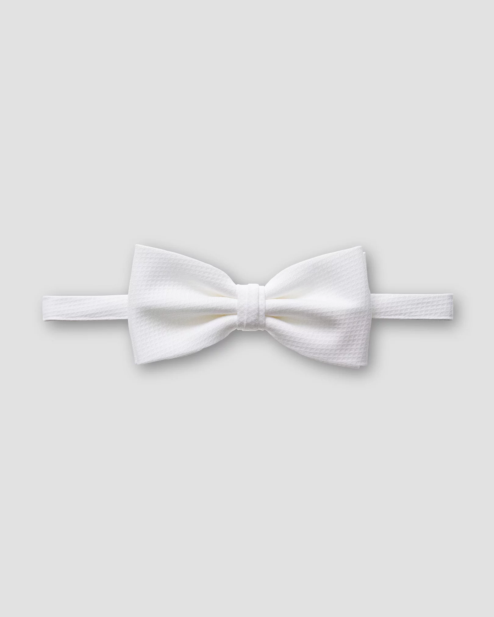 White Piqué Evening Bow tie  — Ready Tied