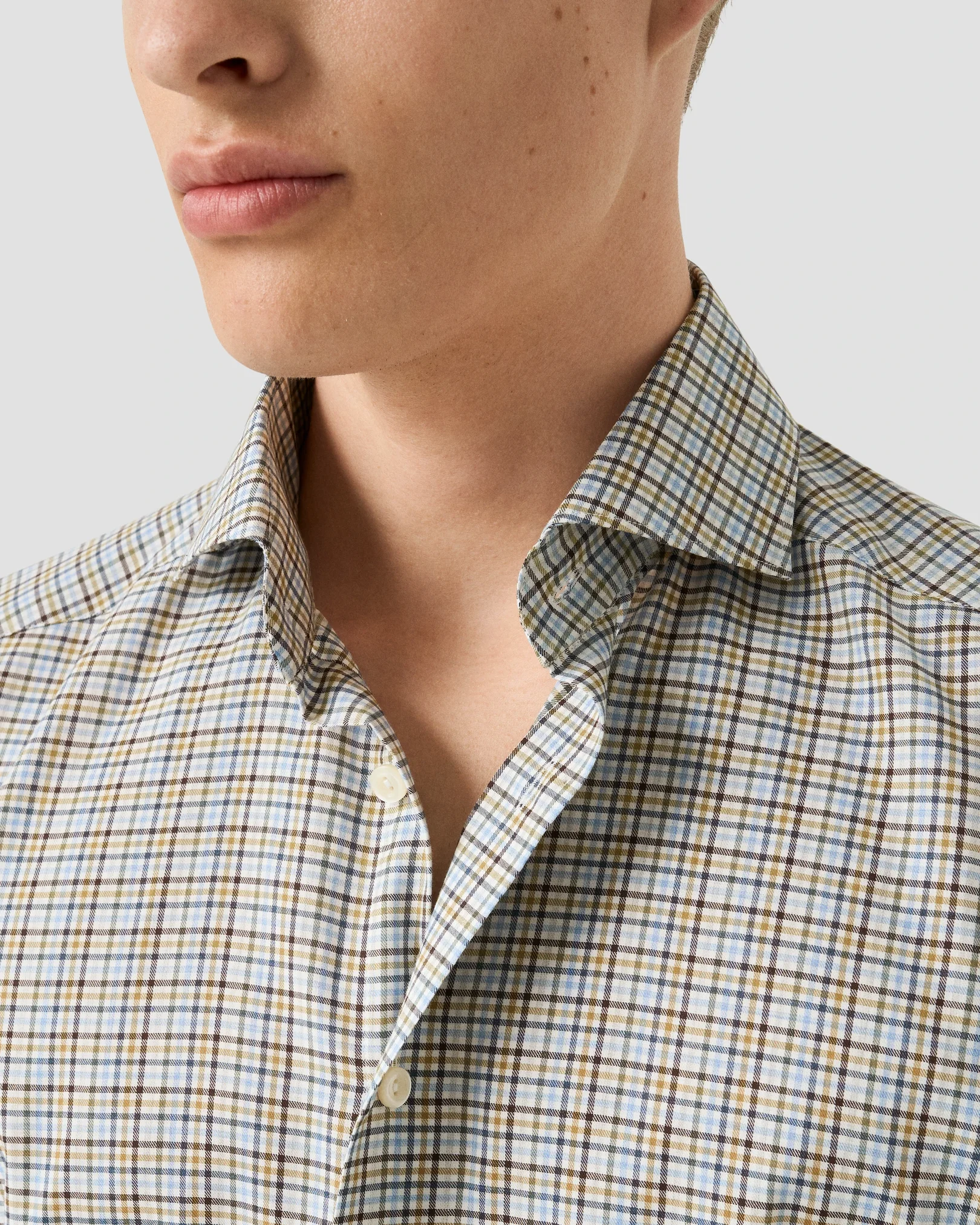 Eton - check signature flannel shirt