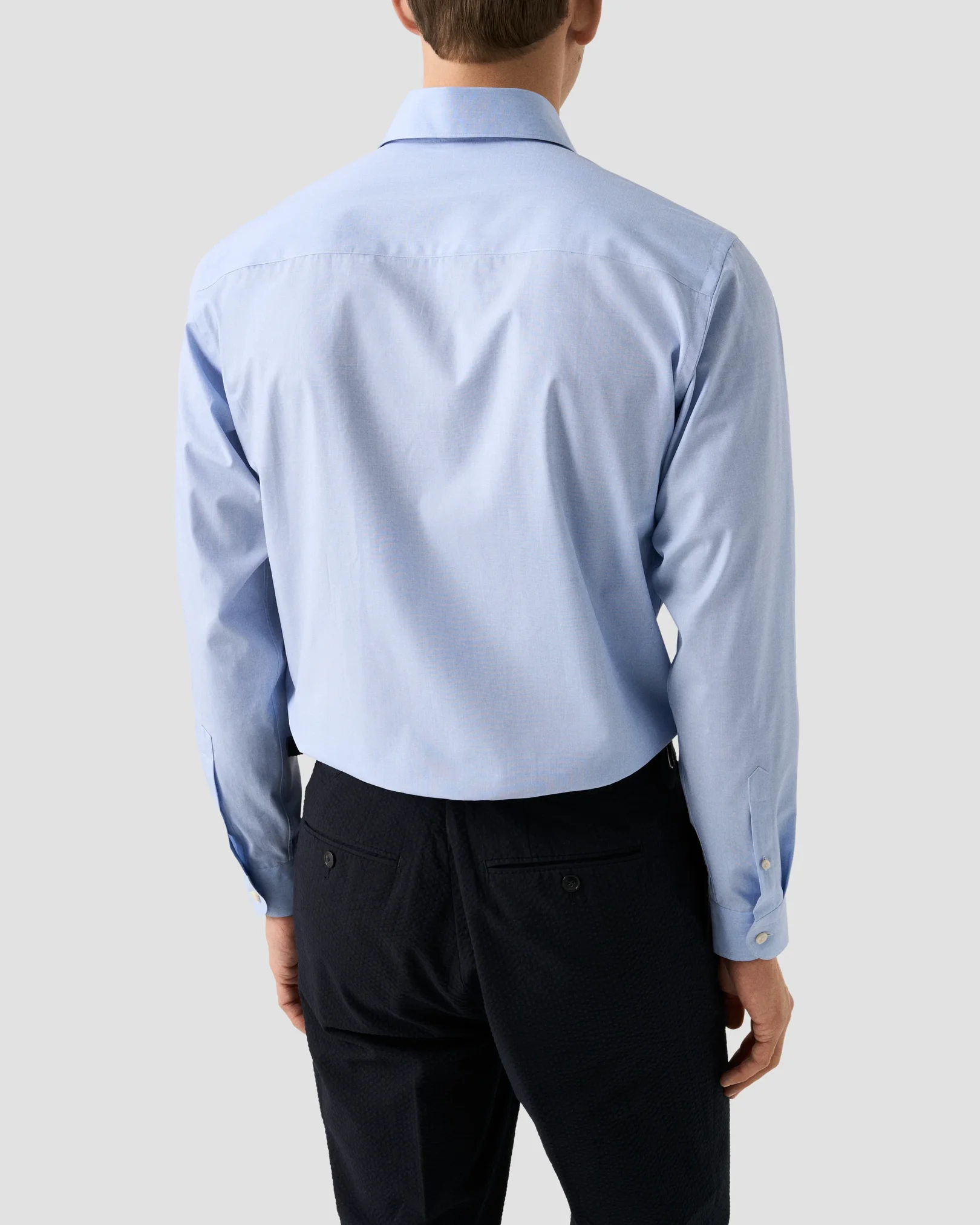 Eton - mid blue end on end breeze poplin shirt 261