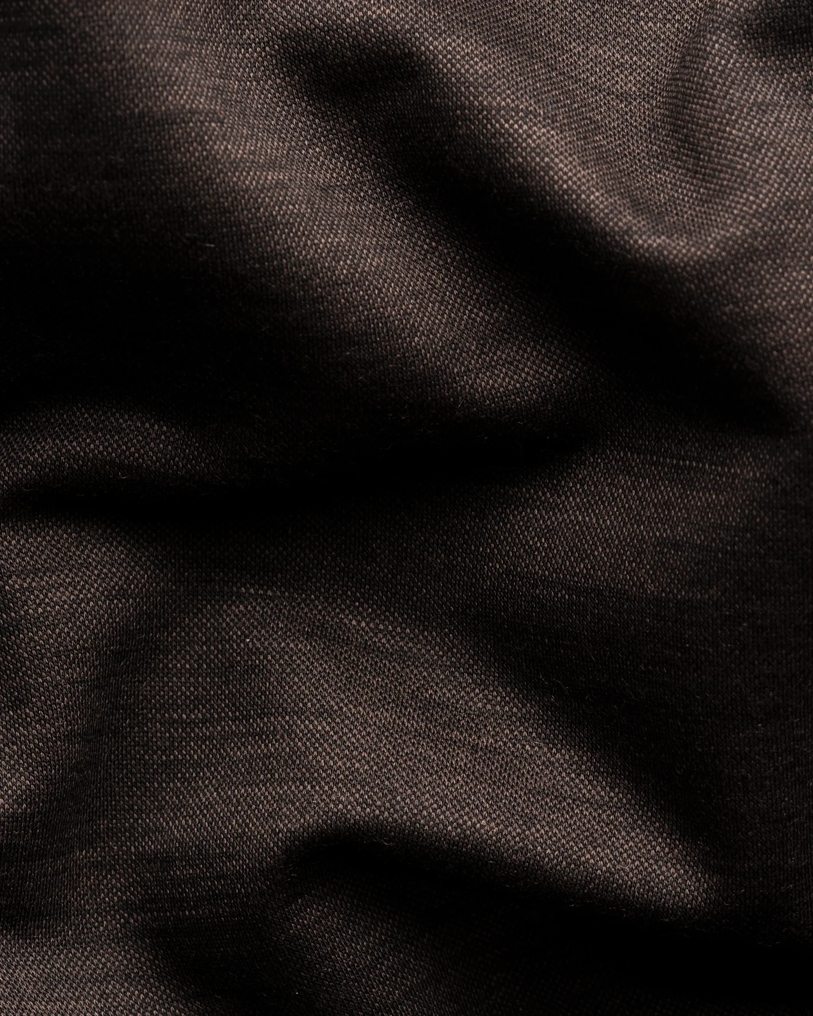 Eton - merino wool lyocell t shirt brown