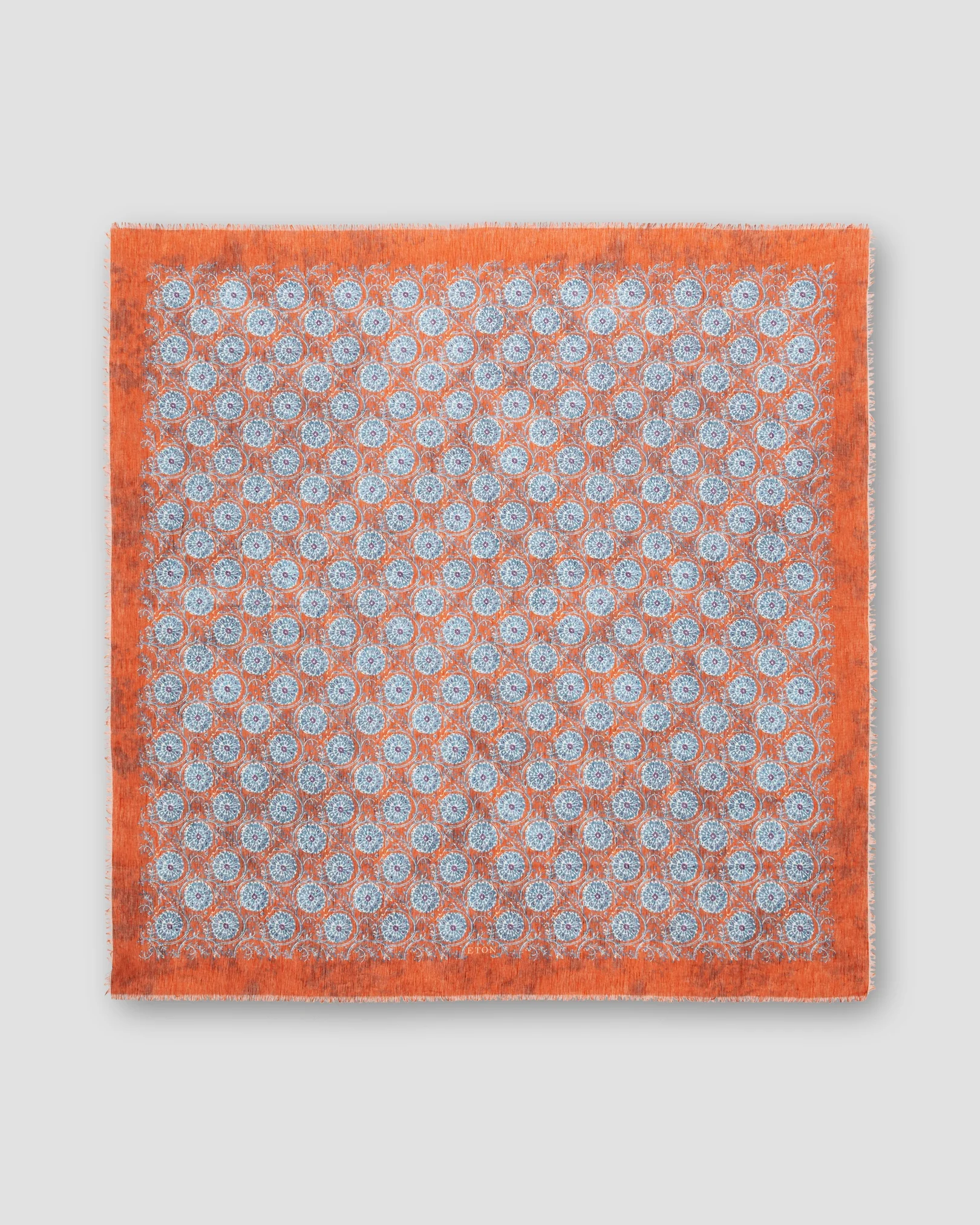 Eton - orange geometric circles foulard scarf