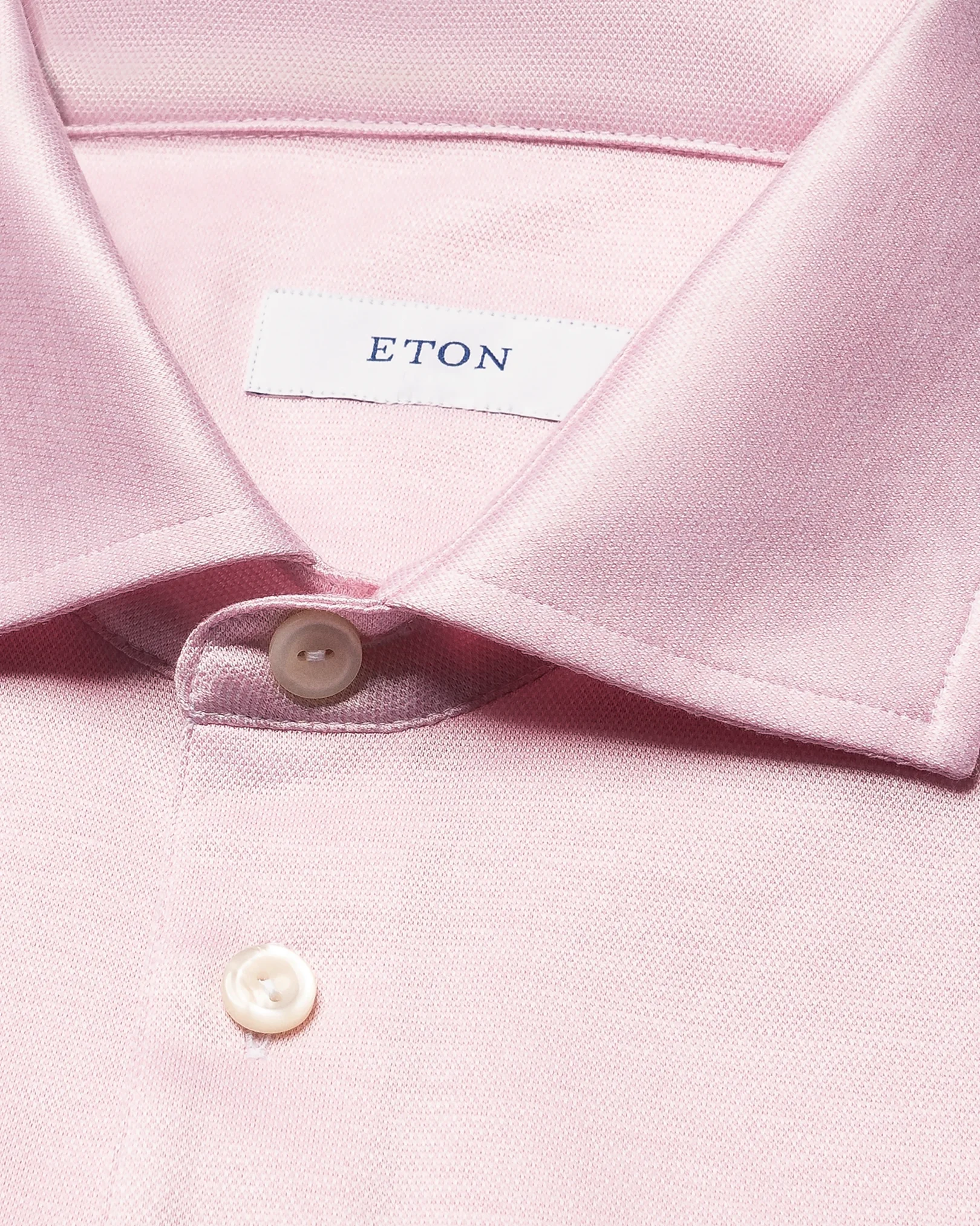 Eton - jacquard filo di scozia polo shirt pink jacquard filo di scozia polo shirt