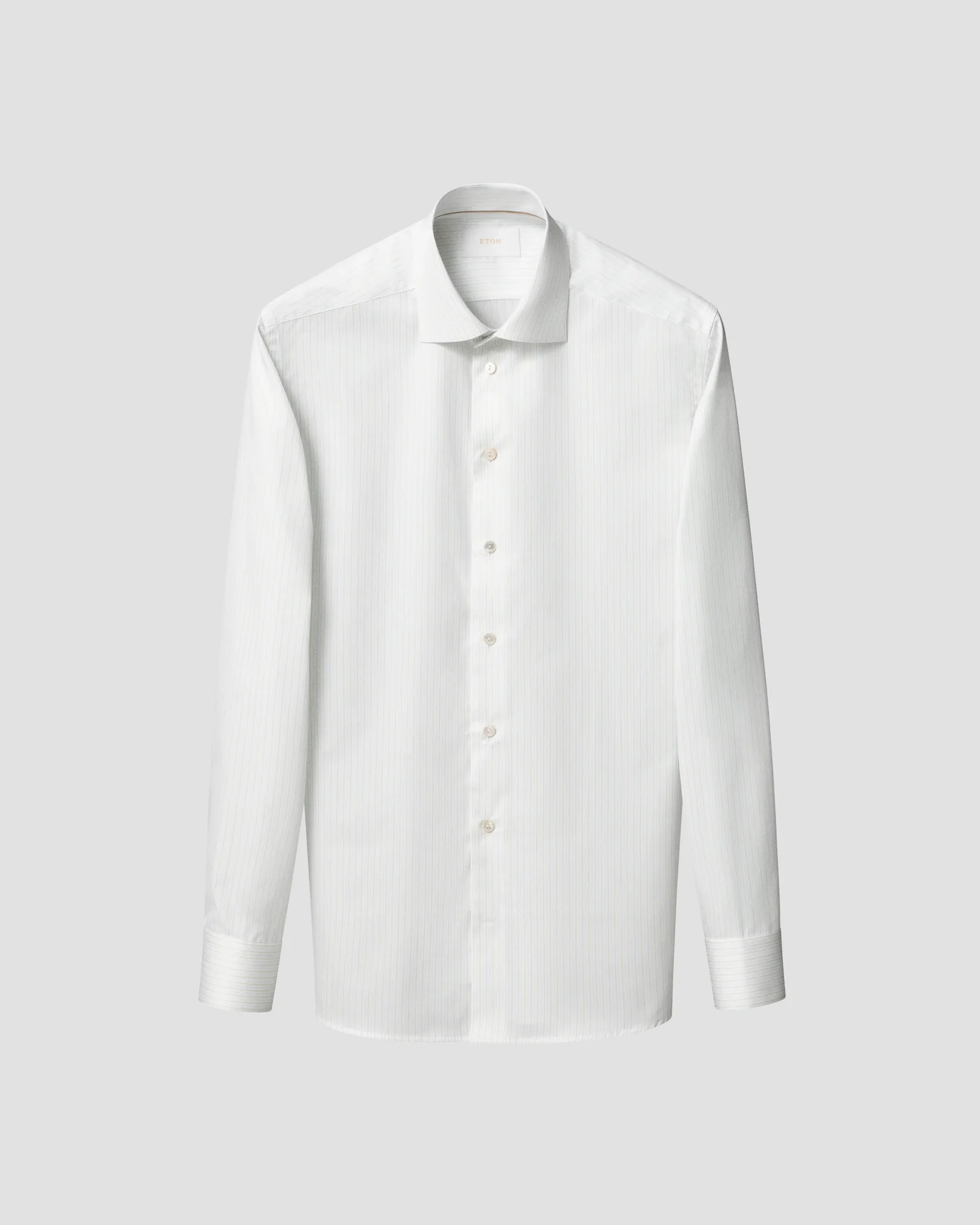 Eton - light green striped supima 120 shirt