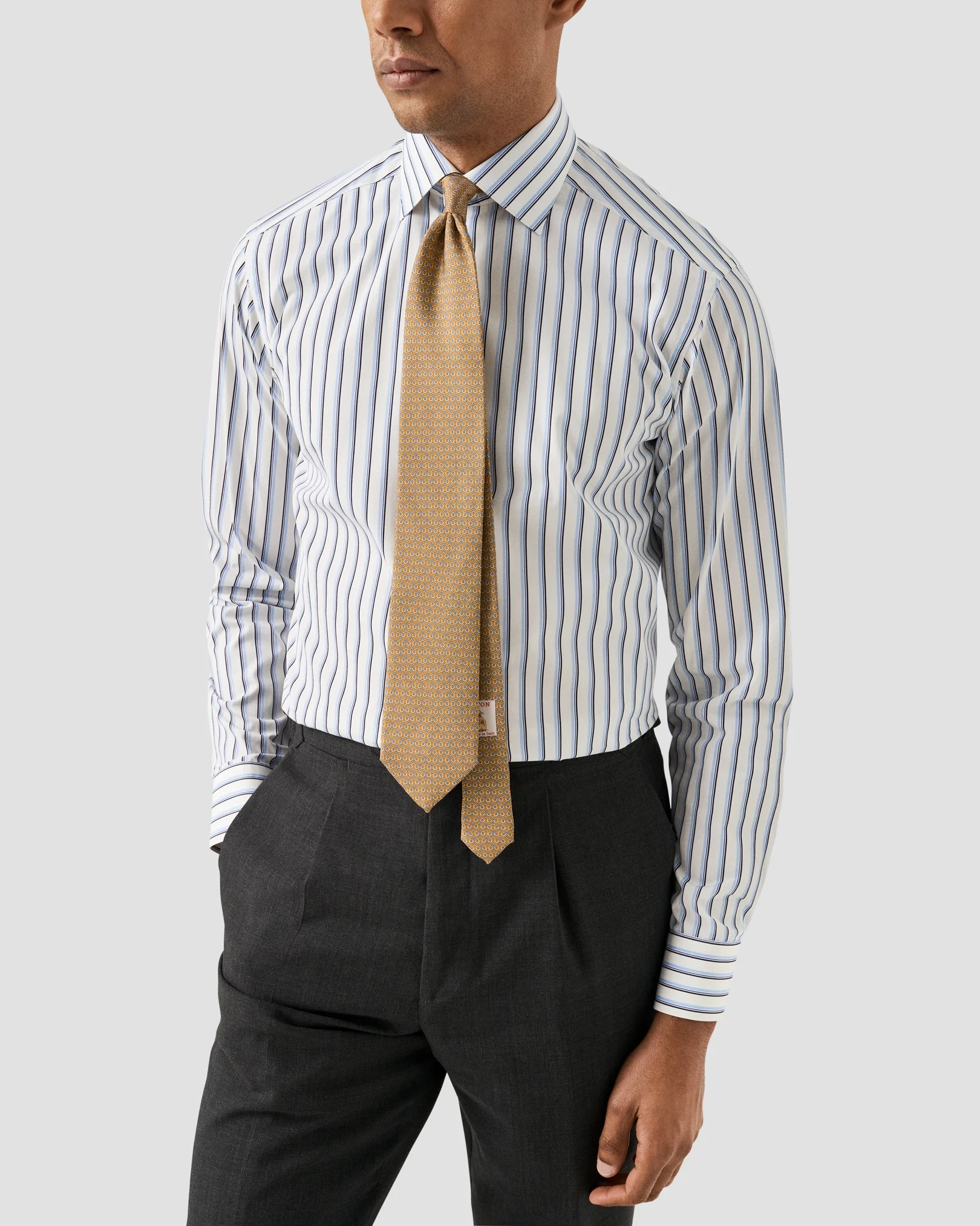 Eton - Striped Supima 120 Poplin Shirt