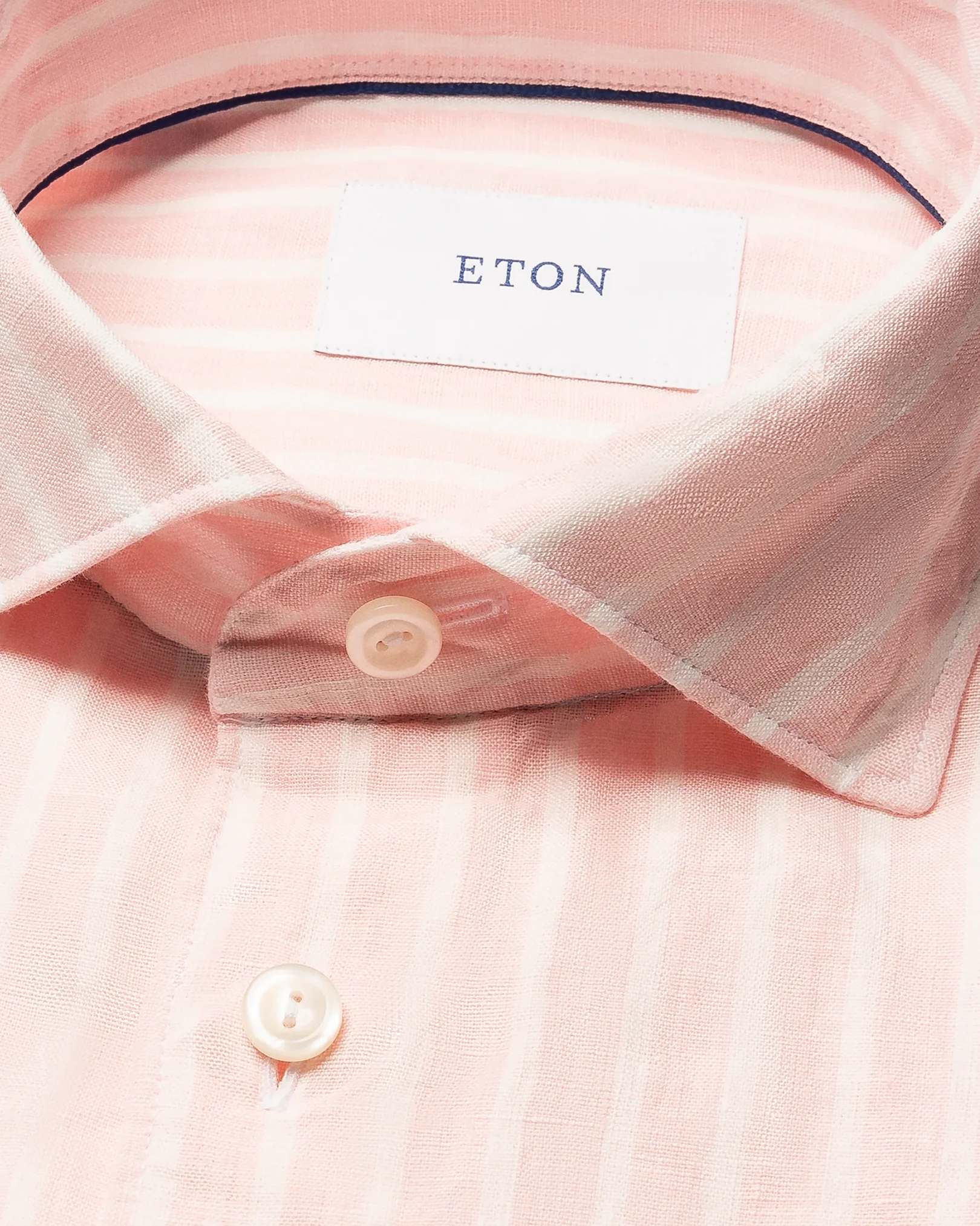 Eton - pink striped linen shirt pink striped linen shirt