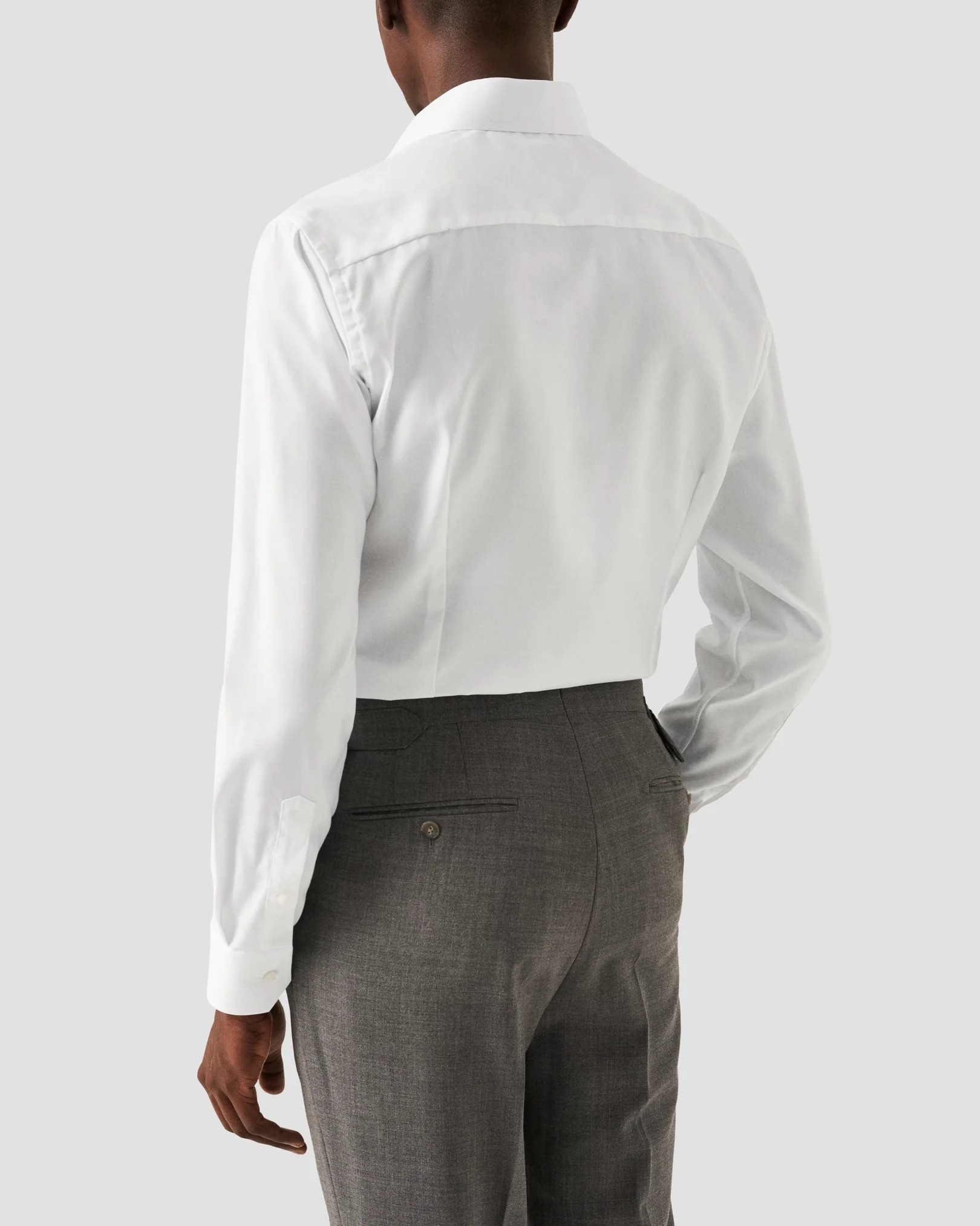 Eton - white wrinkle free twill shirt